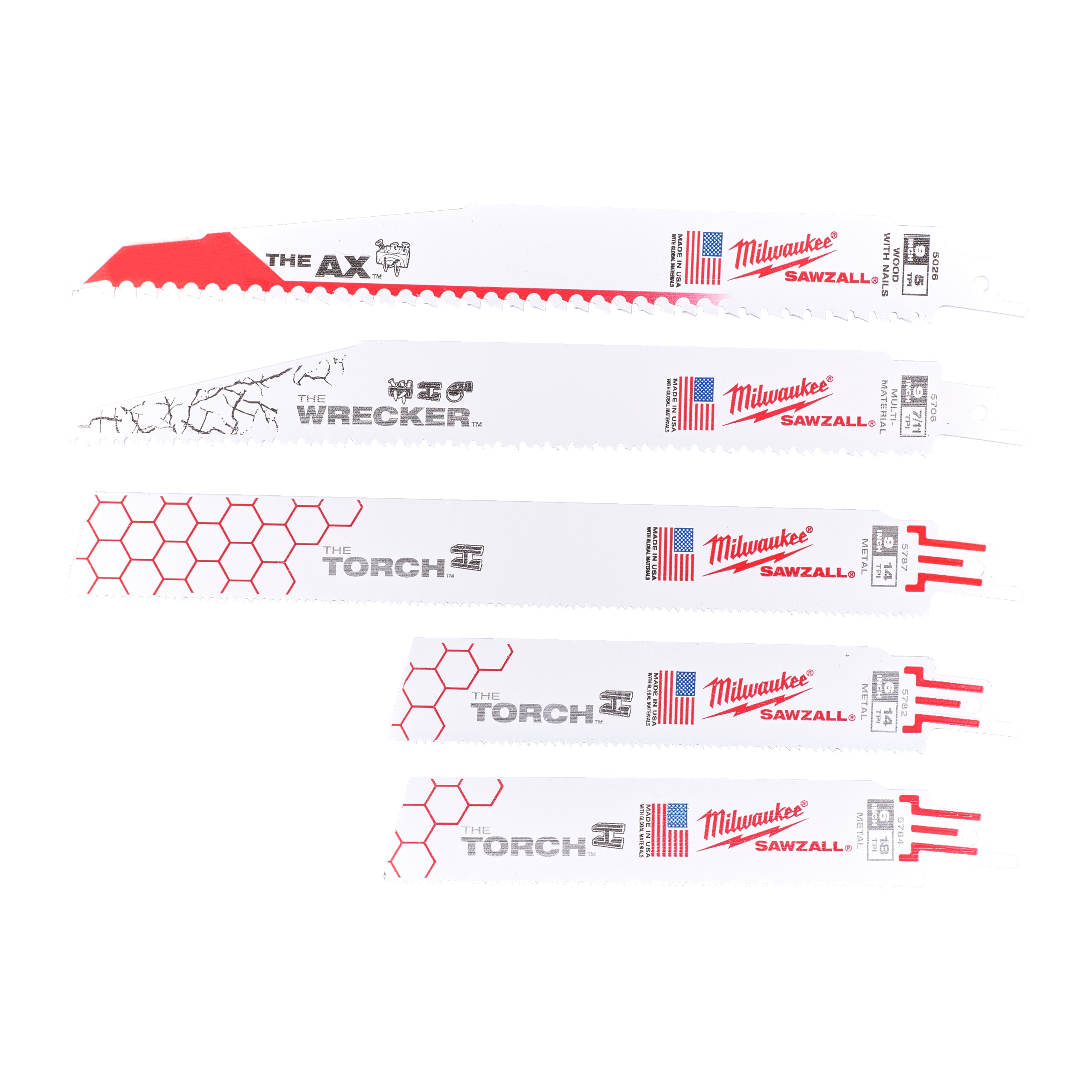 MILWAUKEE - SET LAME 5 PZ