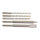 MILWAUKEE - SET PUNTE + SCALPELLI SDS-PLUS 5 PZ