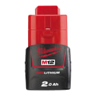 MILWAUKEE - BATTERIA M12 B2 12V - 2 AH (LITIO)