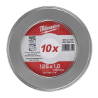 MILWAUKEE - SET CONF. MET. MOLE TAGLIO 125X1MM -CS