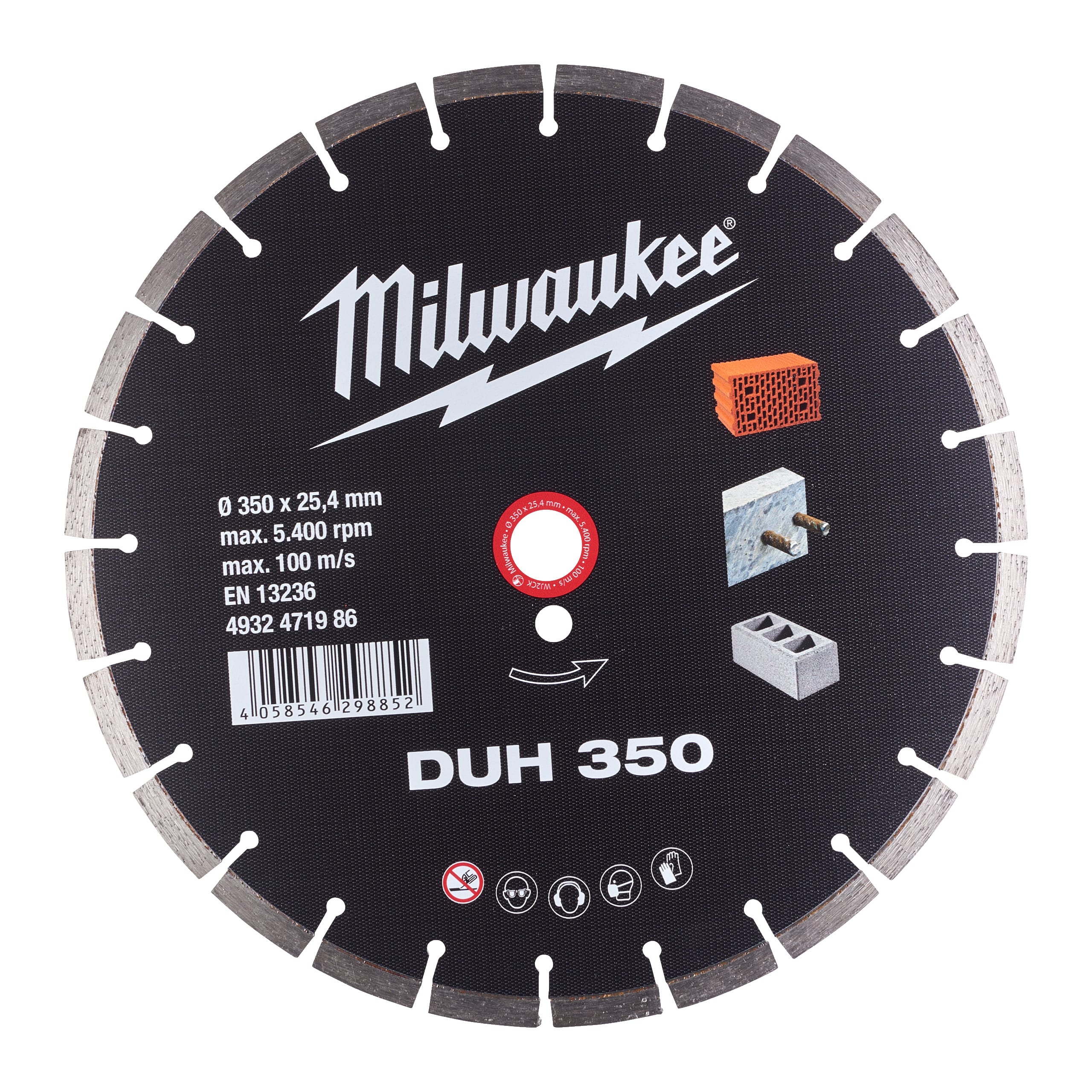 MILWAUKEE - DISCO DIAM DUH 350