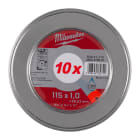 MILWAUKEE - SET CONF. MET. MOLE TAGLIO 115X1MM -PRO+