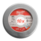 MILWAUKEE - SET CONF. MET MOLE TAGLIO 125X1MM - PRO+