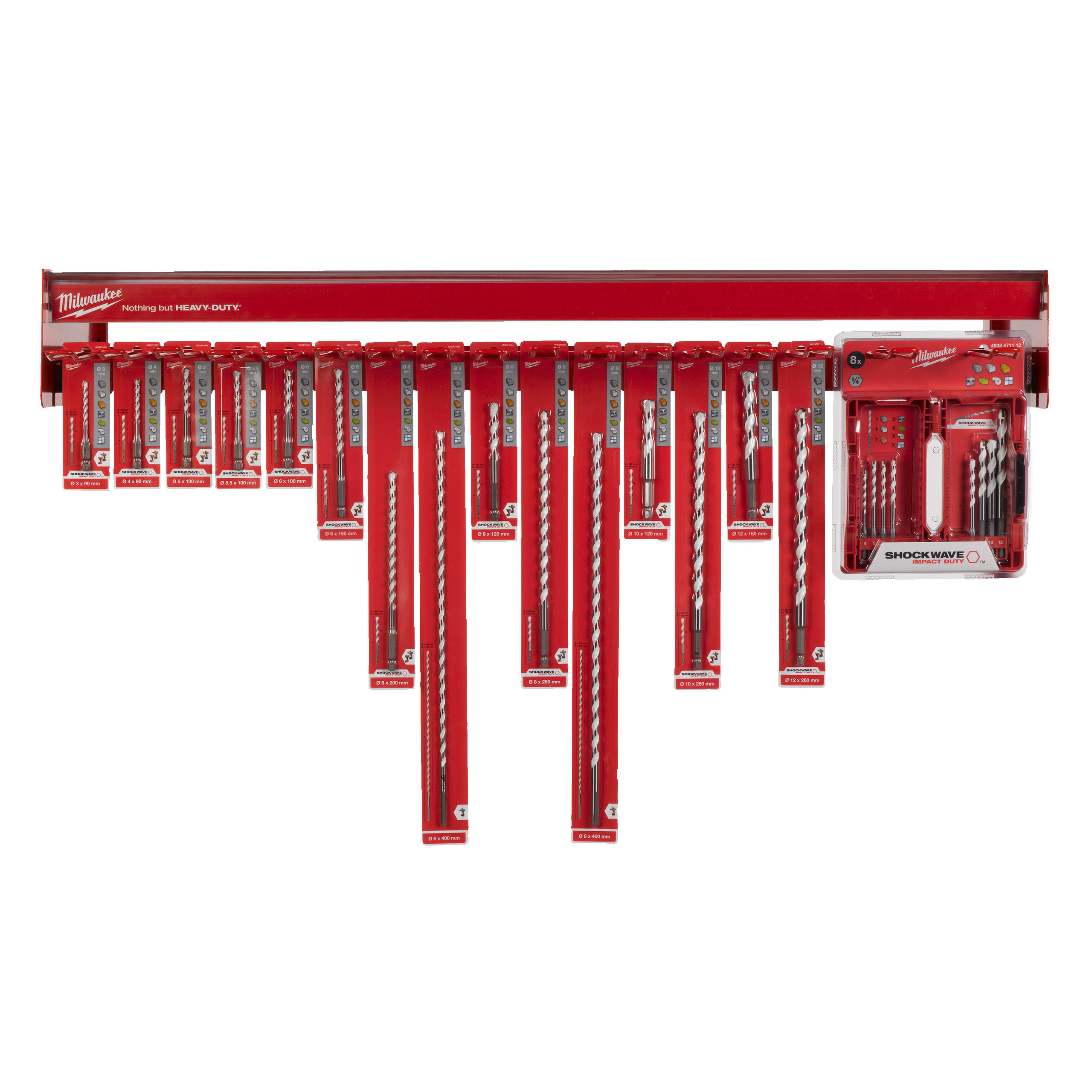 MILWAUKEE - BARRA PUNTE MULTIMATERIALE TOP SELLER