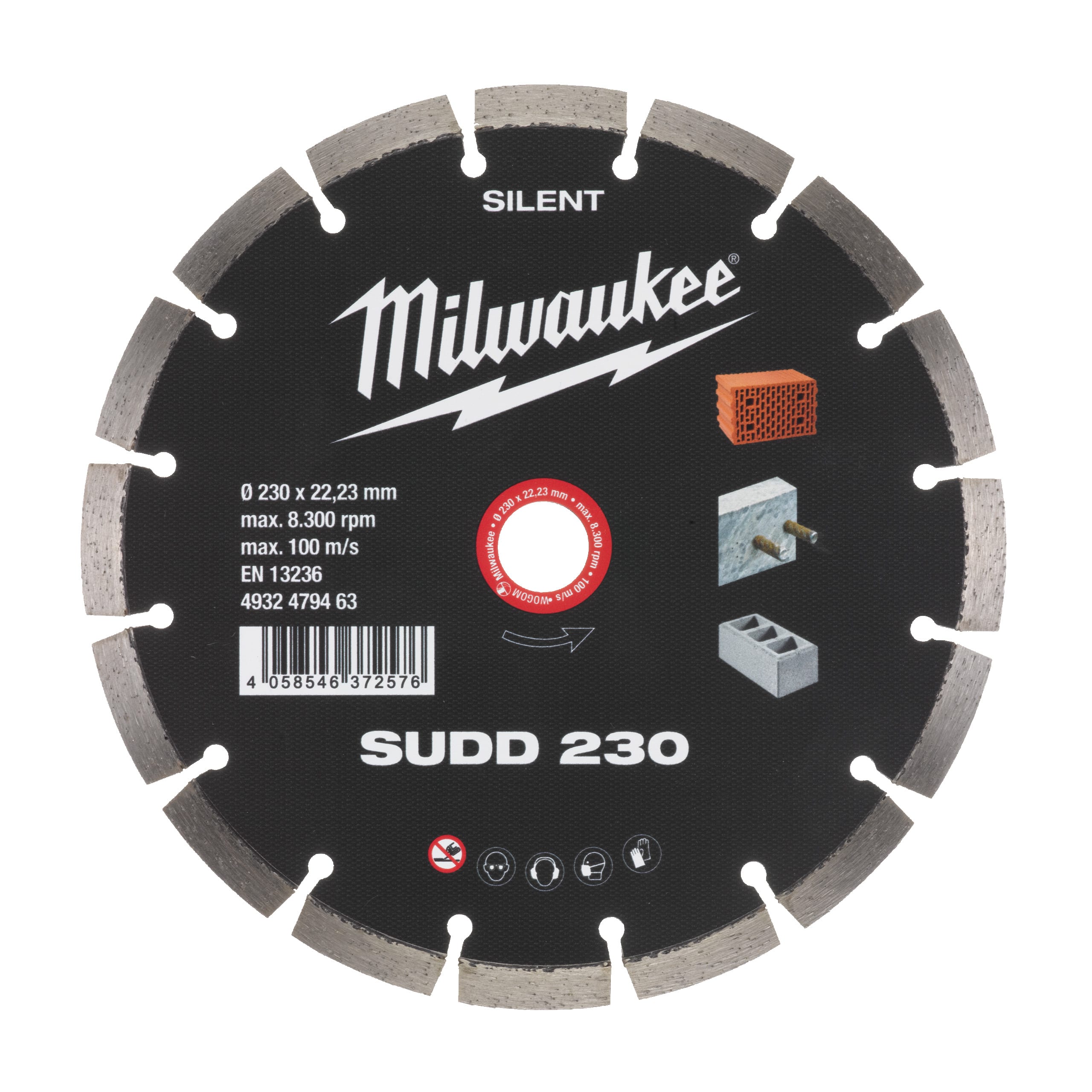 MILWAUKEE - DISCO DIAM SUDD 230MM