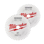 MILWAUKEE - SET LAME TRONC 2PZ 1216 X 48T60T DENTI