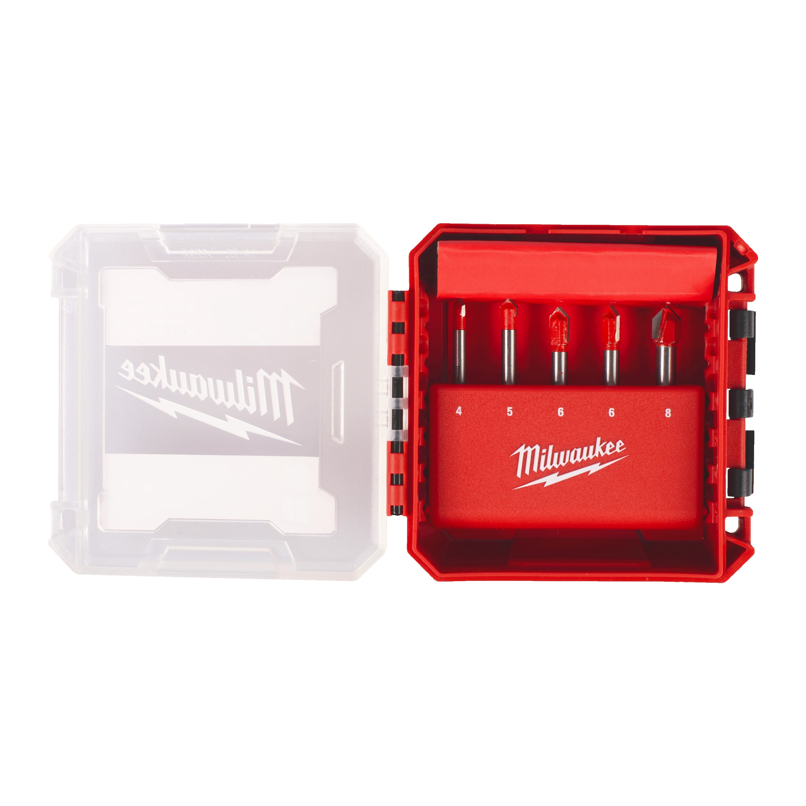 MILWAUKEE - SET PUNTE VETRO & PIASTRELLA 5PZ