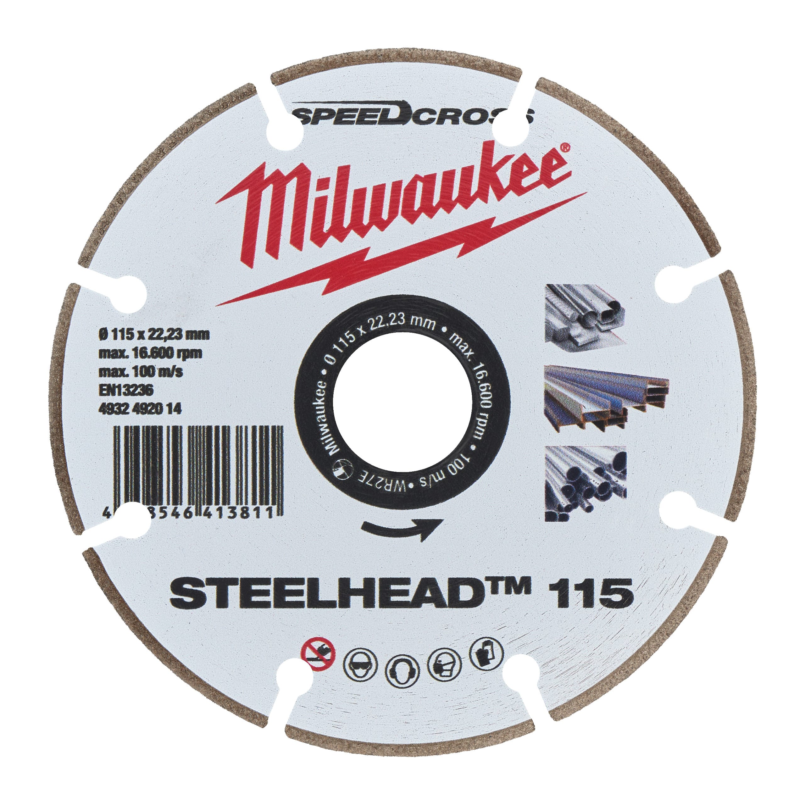 MILWAUKEE - DISCO DIAM. DH 115MM-PER FERRO-STEELHEAD