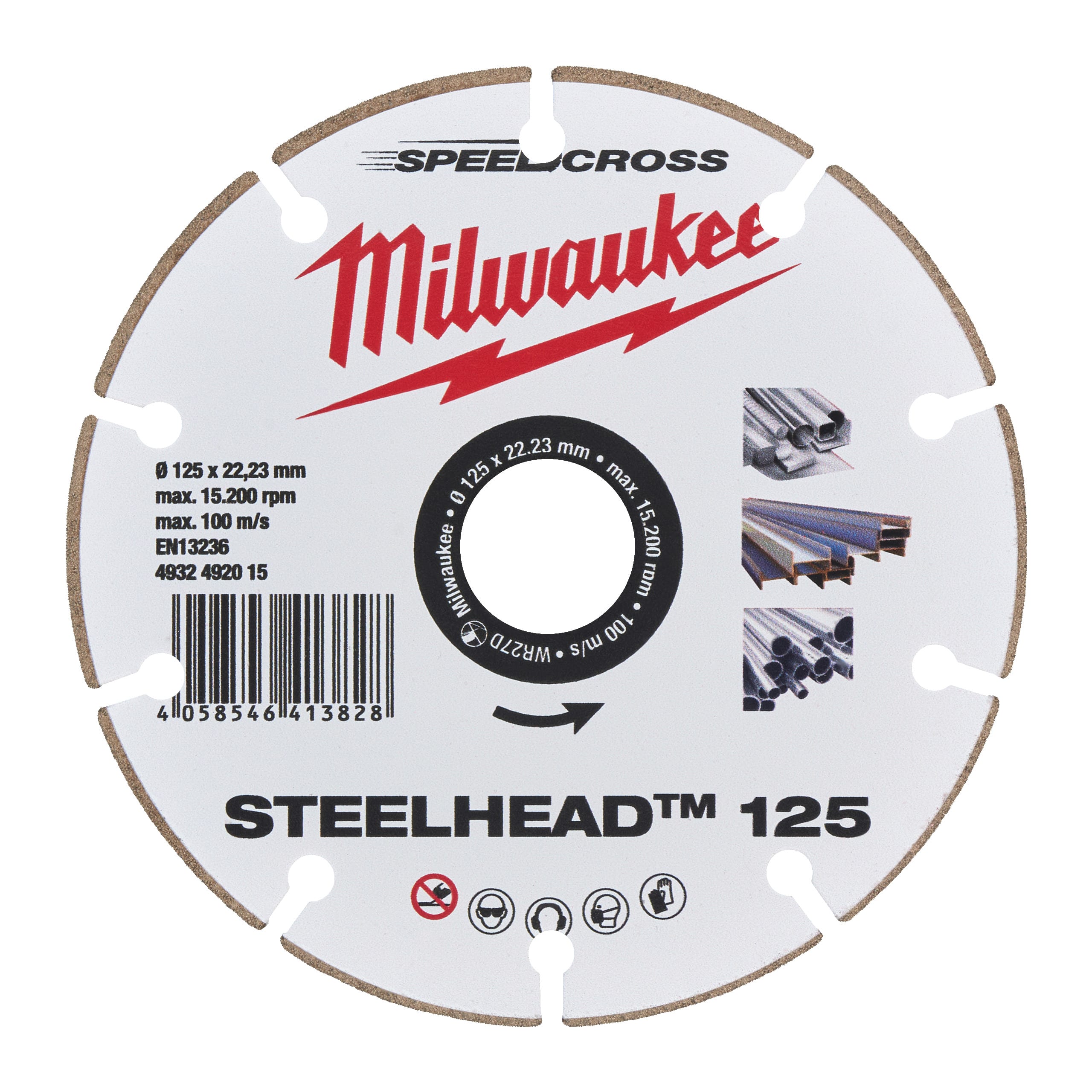 MILWAUKEE - DISCO DIAM. DH 125MM-PER FERRO-STEELHEAD