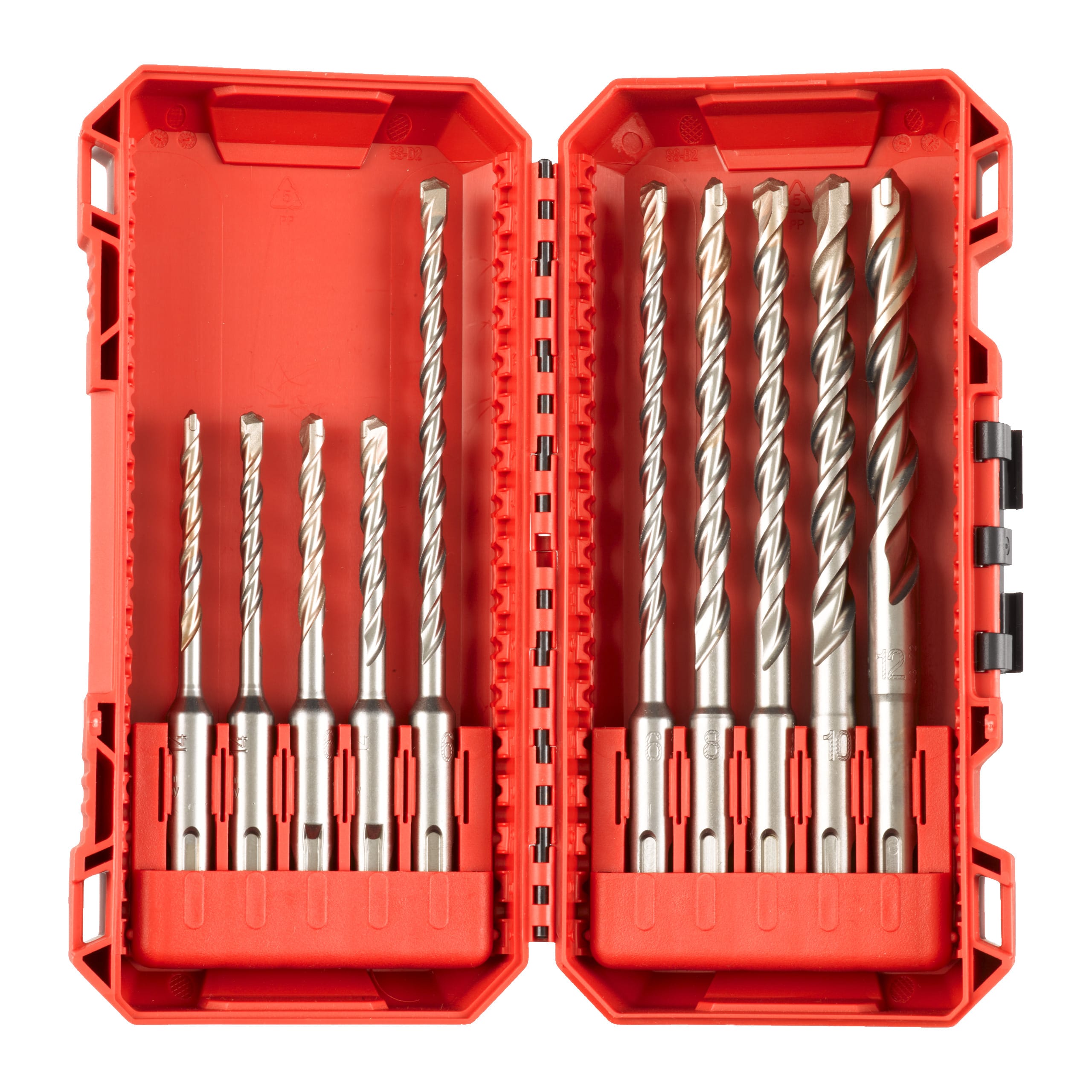 MILWAUKEE - SET PUNTE SDS-PLUS 10PZ