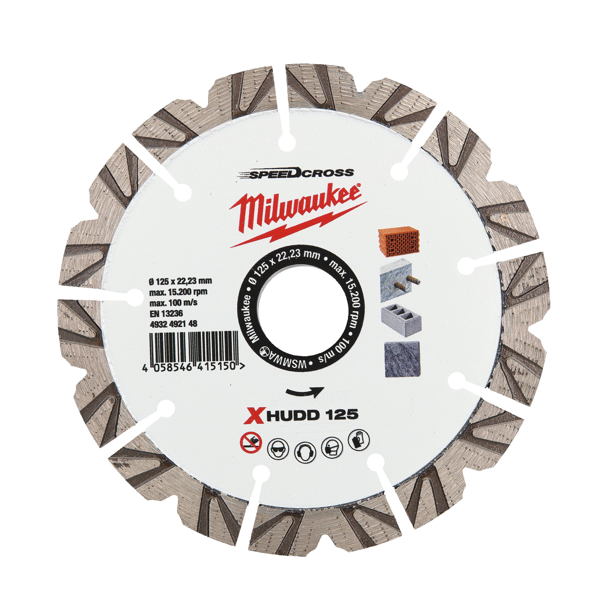 MILWAUKEE - DISCO DIAM SPEEDCROSS XHUDD 125MM