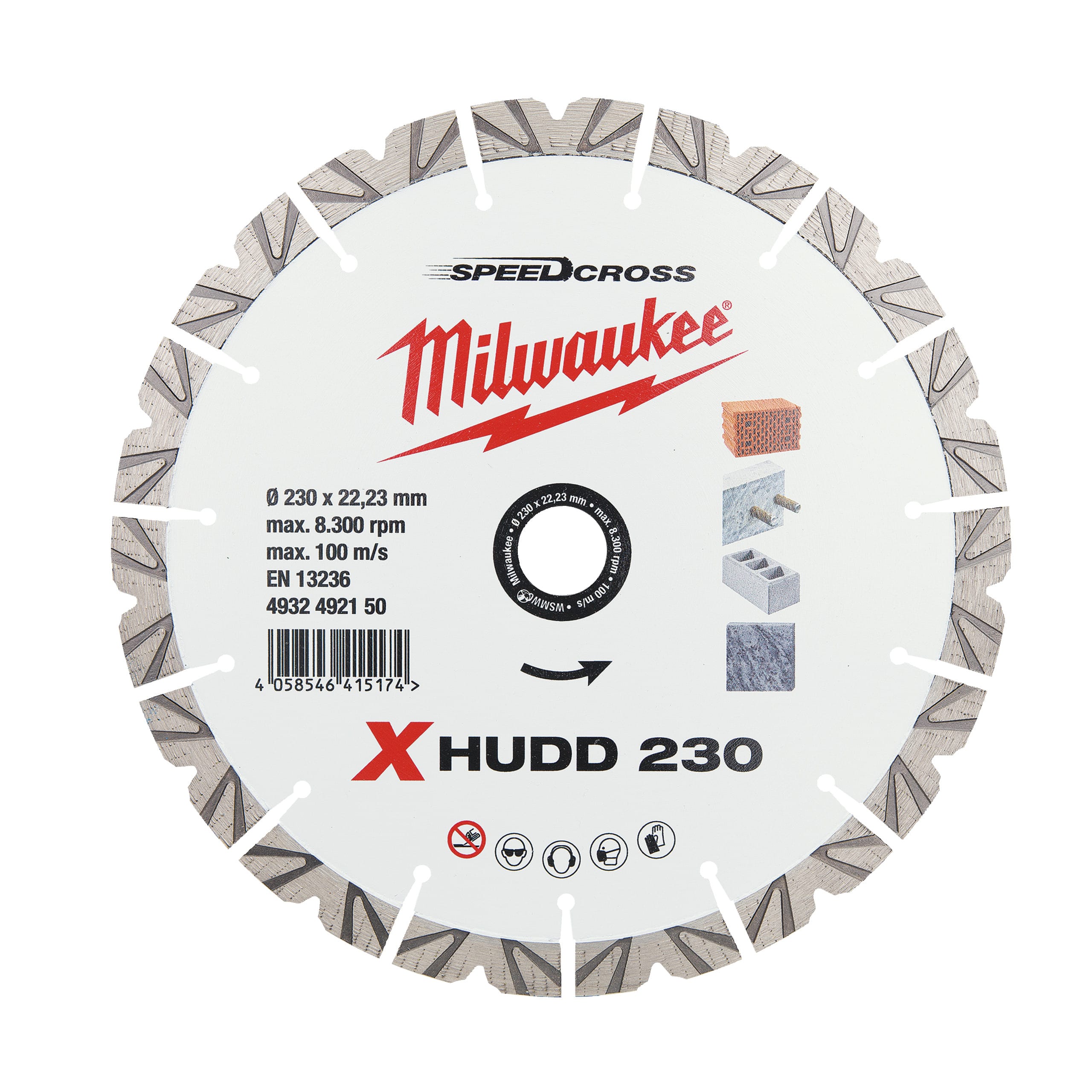 MILWAUKEE - DISCO DIAM SPEEDCROSS XHUDD 230MM