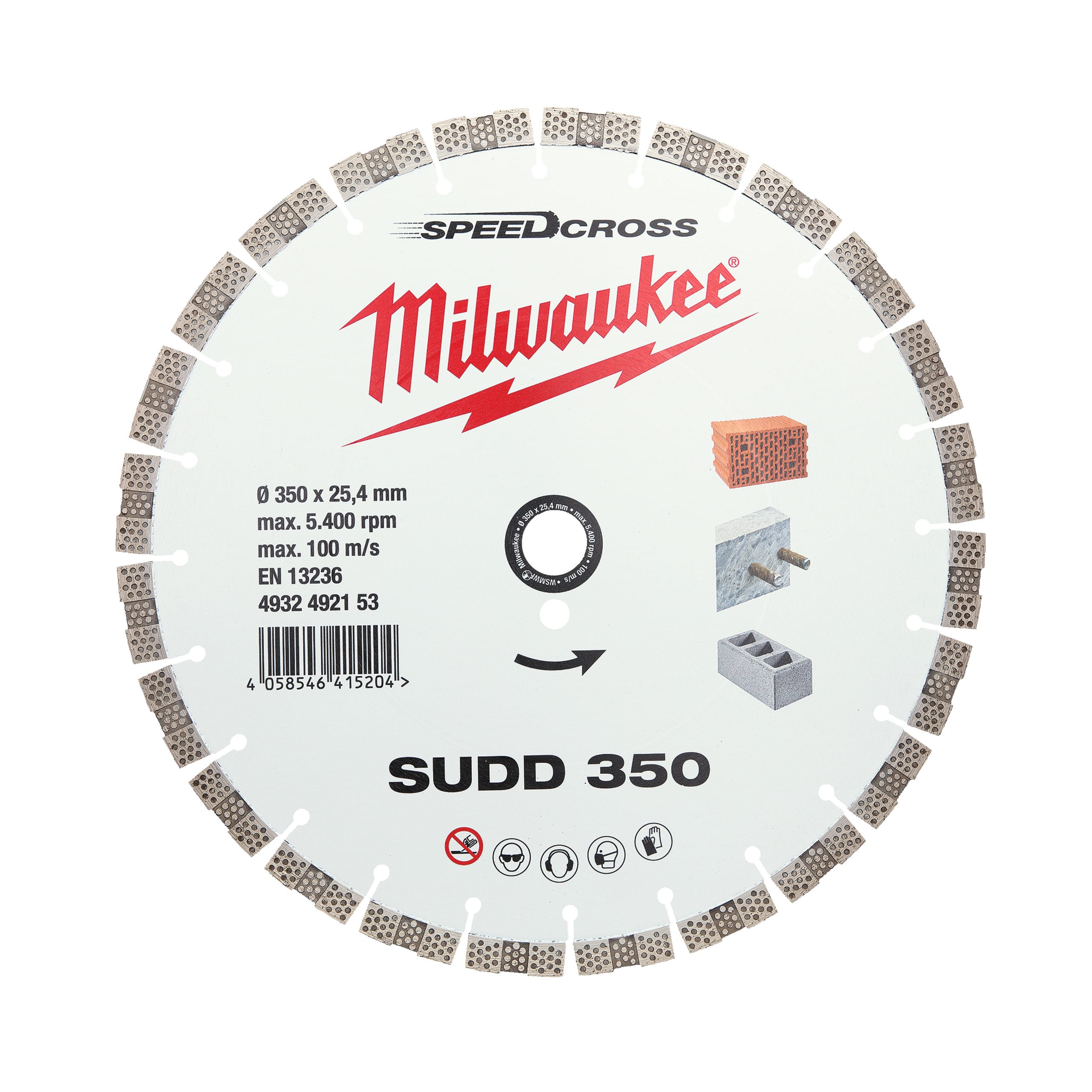 MILWAUKEE - DISCO DIAM SPEEDCROSS SUDD 350MM