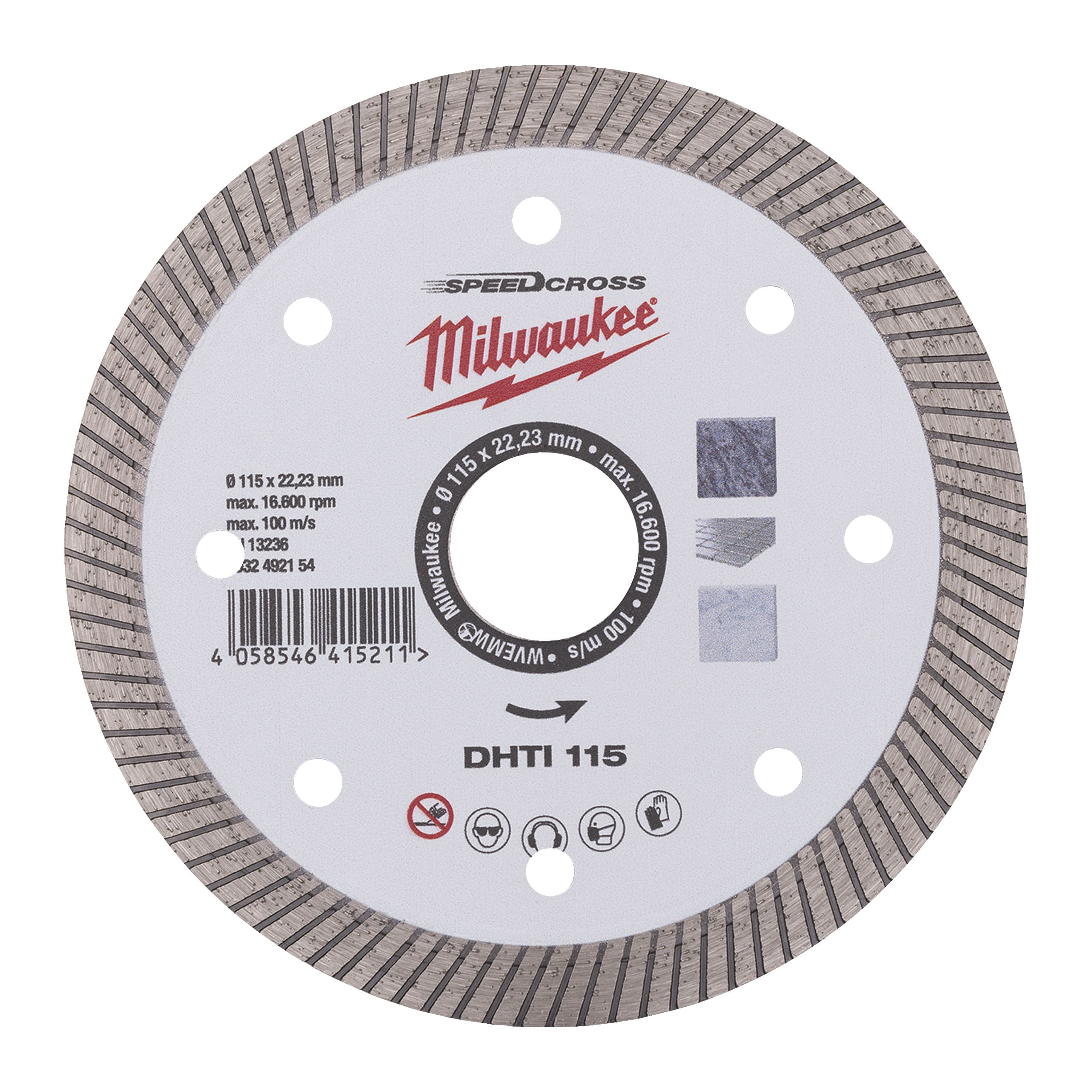 MILWAUKEE - DISCO DIAM SPEEDCROSS DHTI 115MM