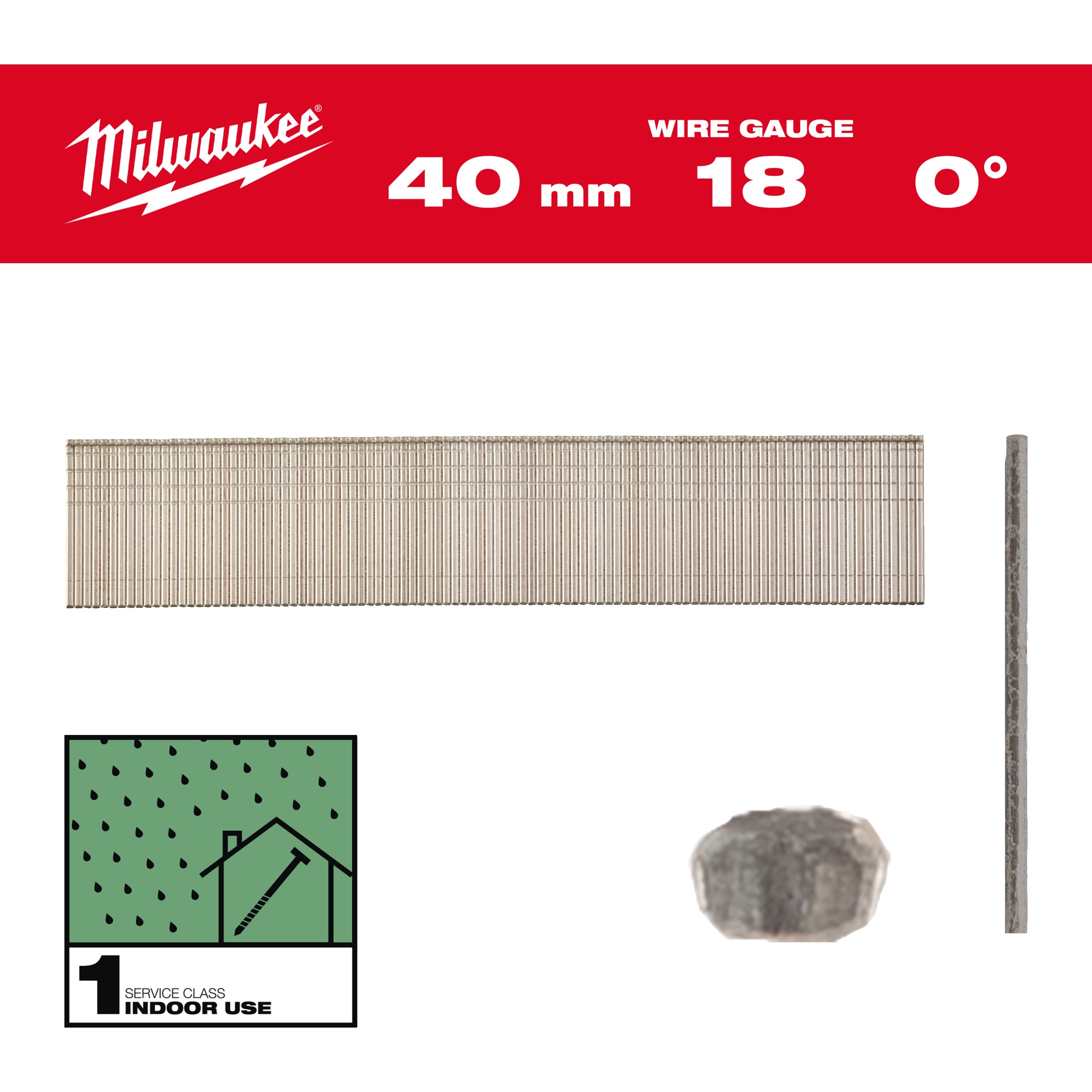 MILWAUKEE - GROPPINO   18G/40MM/RC/G/SC1 5000 PZ 4932492554