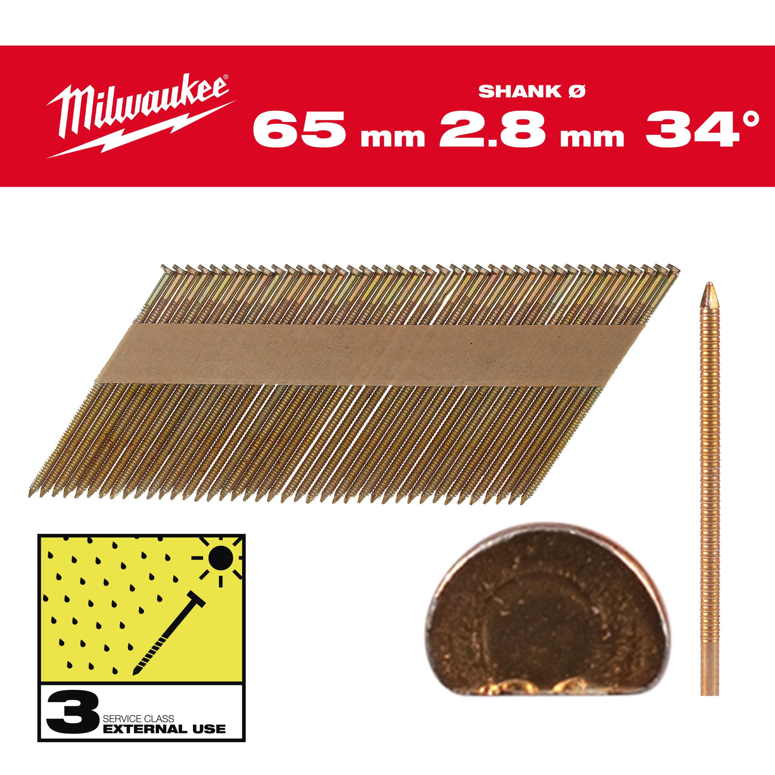 MILWAUKEE - CH. D 34/7,4X2,8/63MM/RS/HDG/SC3 2200PZ