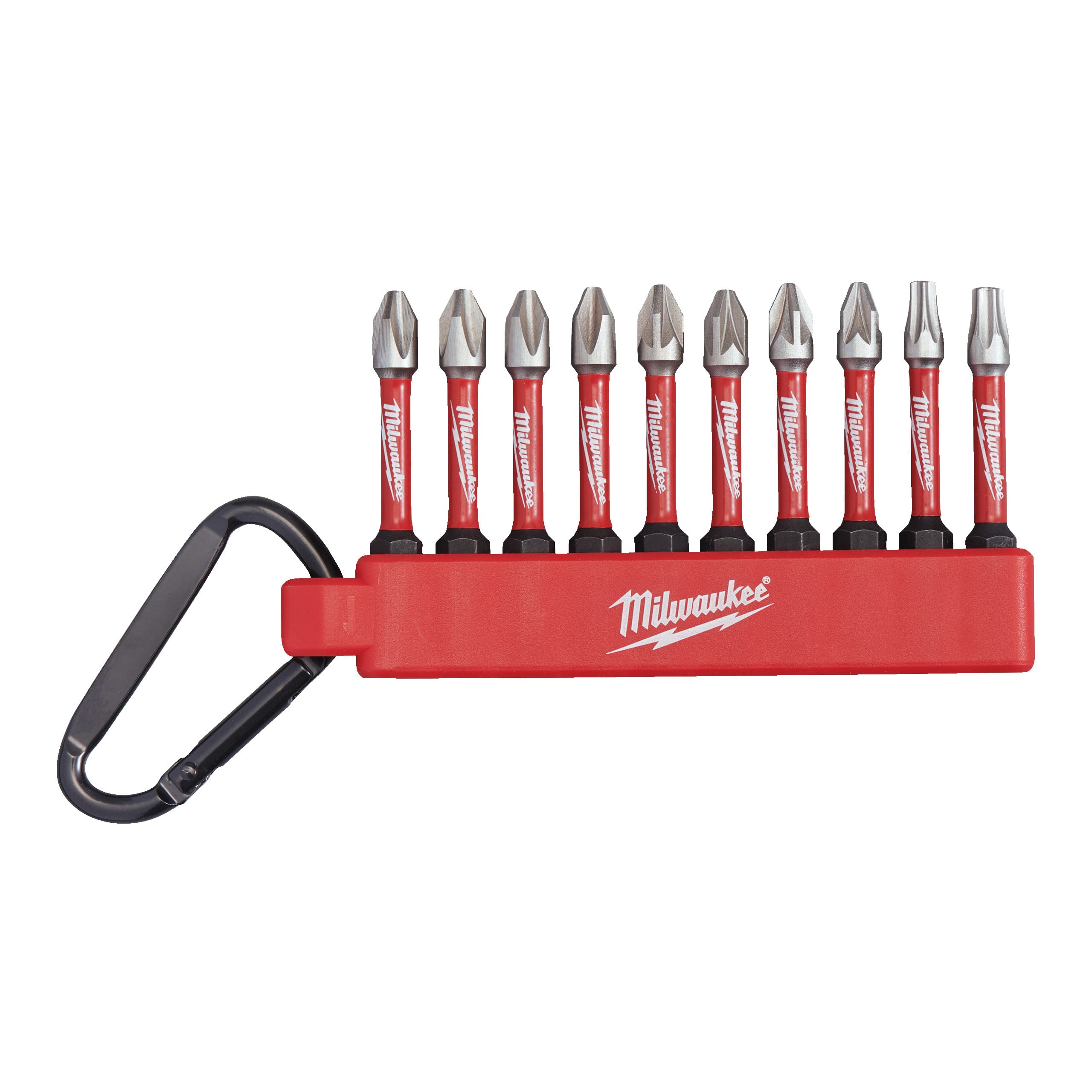 MILWAUKEE - SET 2 PH BIT SHOCKWAVE + MOSCHETTONE