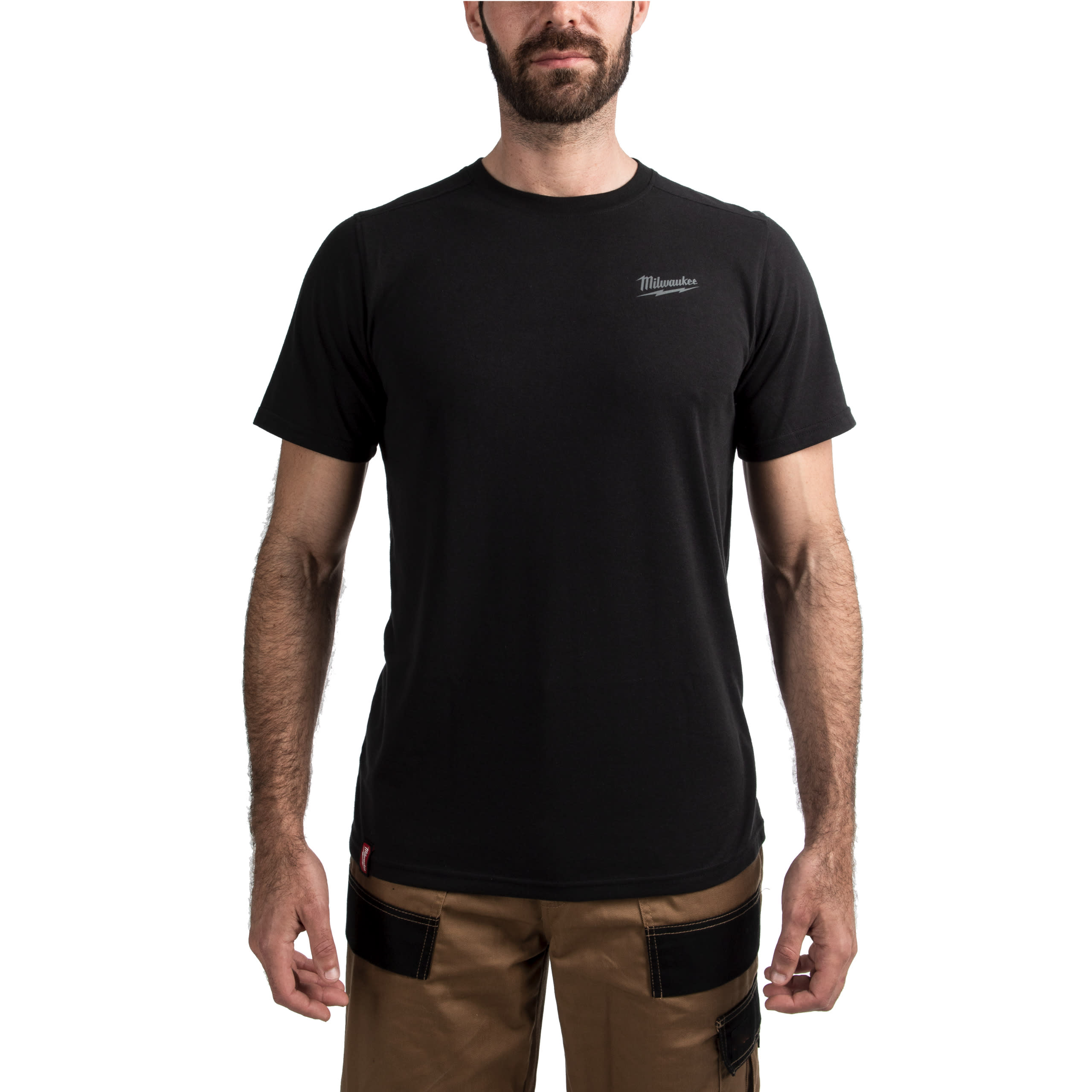 MILWAUKEE - HTSSBL-XXL T-SHIRT MAN. COR. HYBRID NERO