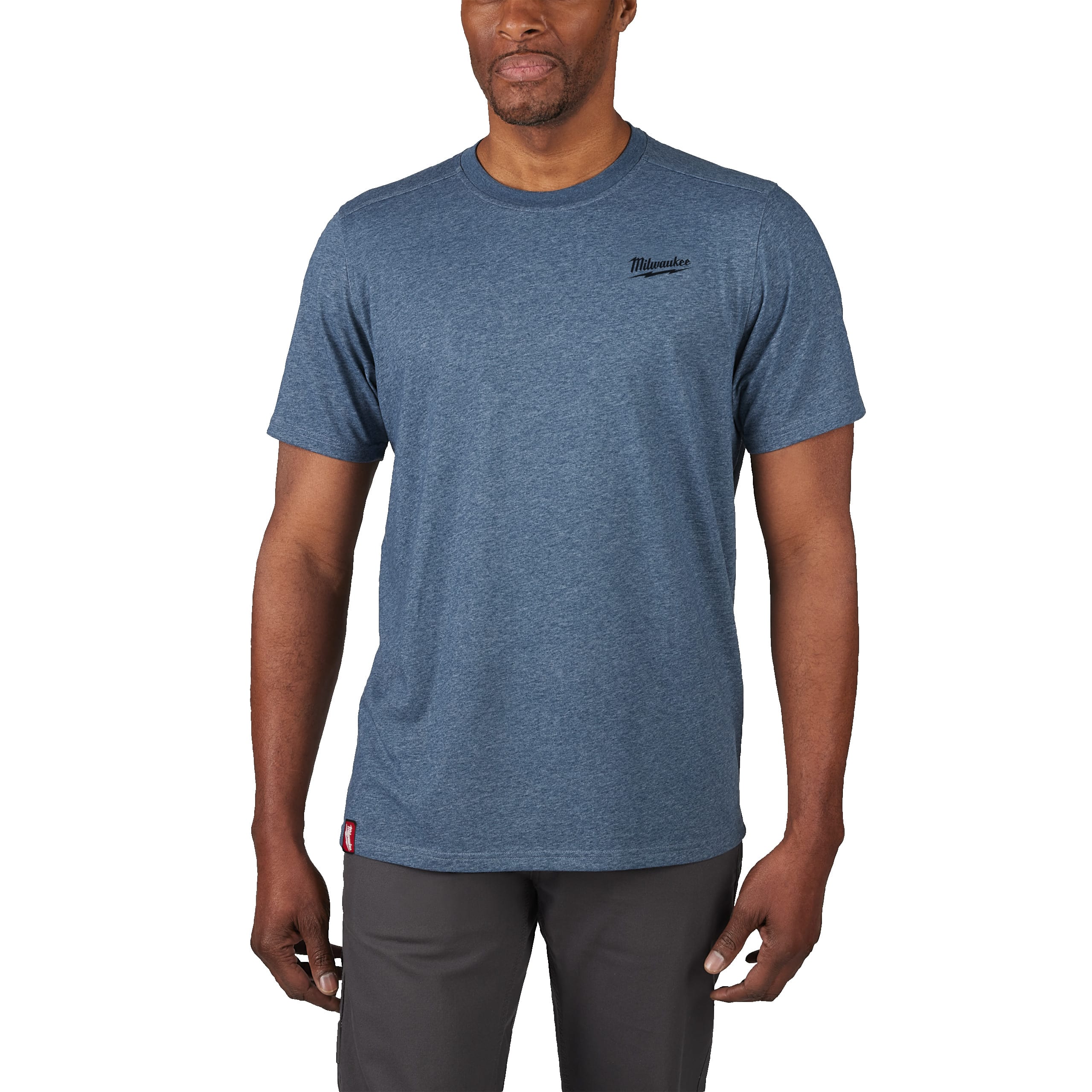 MILWAUKEE - HTSSBLU-XXL T-SHIRT MAN. COR. HYBRID BLU