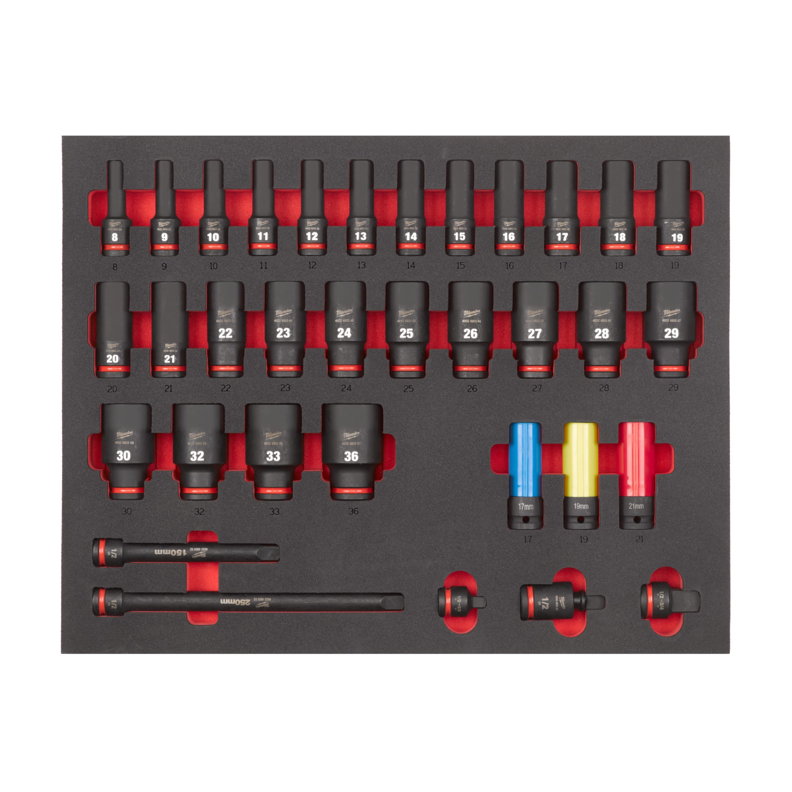 MILWAUKEE - SET BUS. MACCH. LUNG. 12 MOD.MORB.34 PZ 4932493394