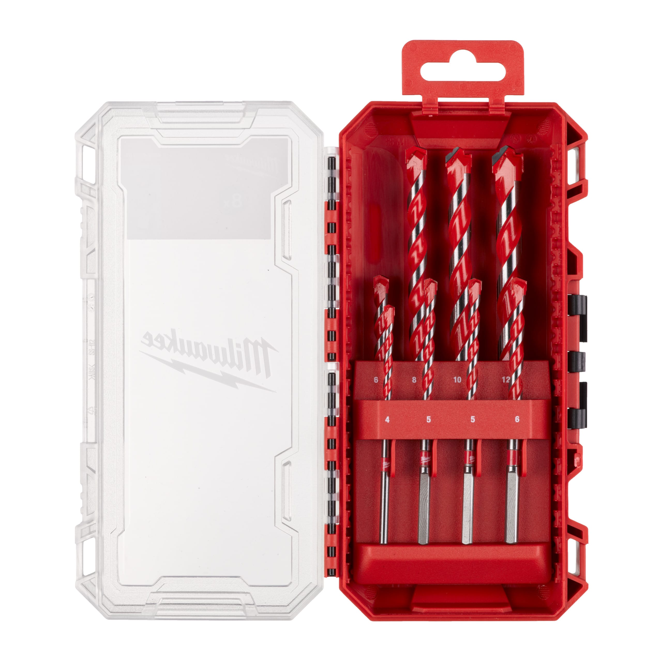 MILWAUKEE - SET 1 PUNTE CALCESTRUZZO PREMIUM 8PZ 4932493881