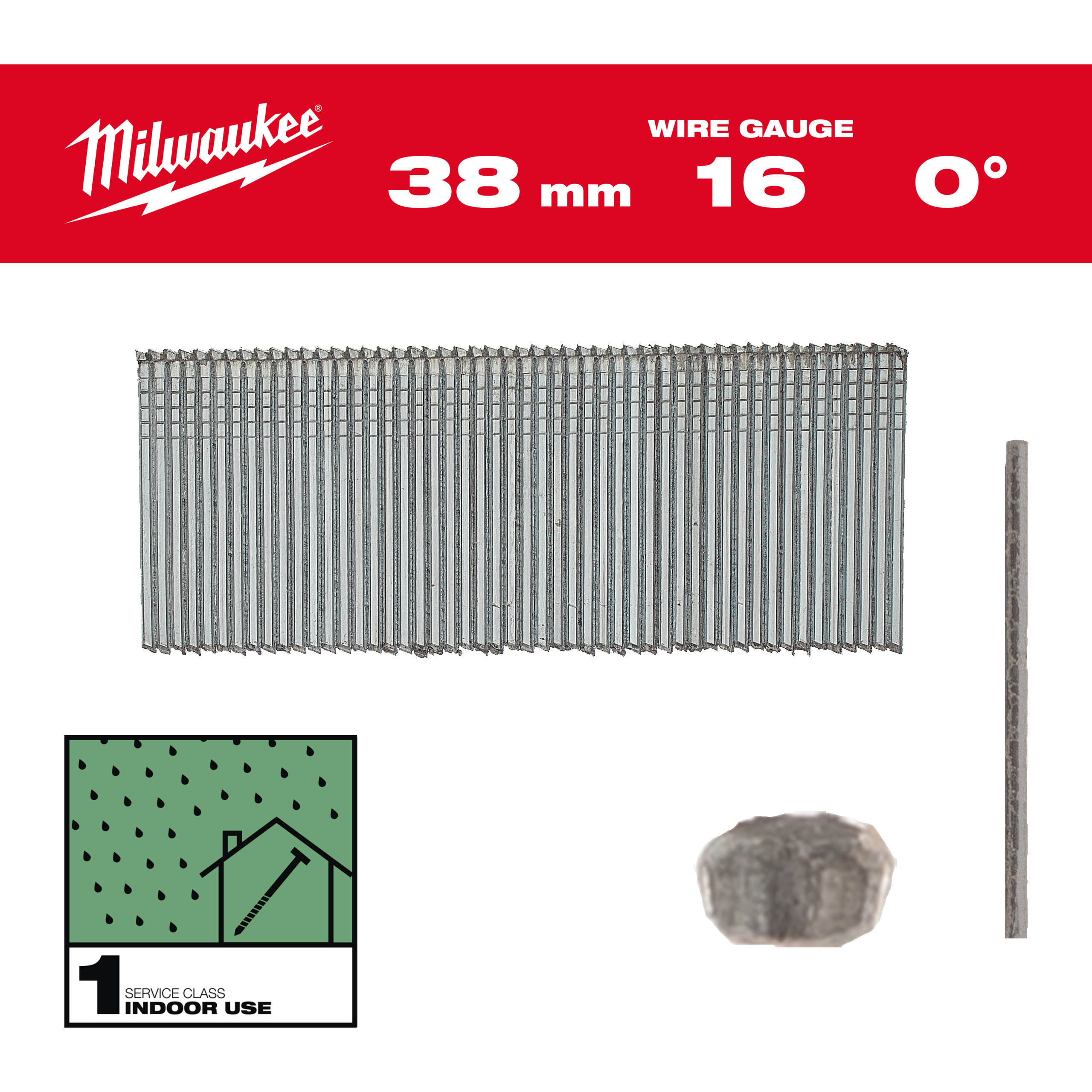 MILWAUKEE - GROPPINO 16G038MM25GSC1 2500 PZ 4932498314