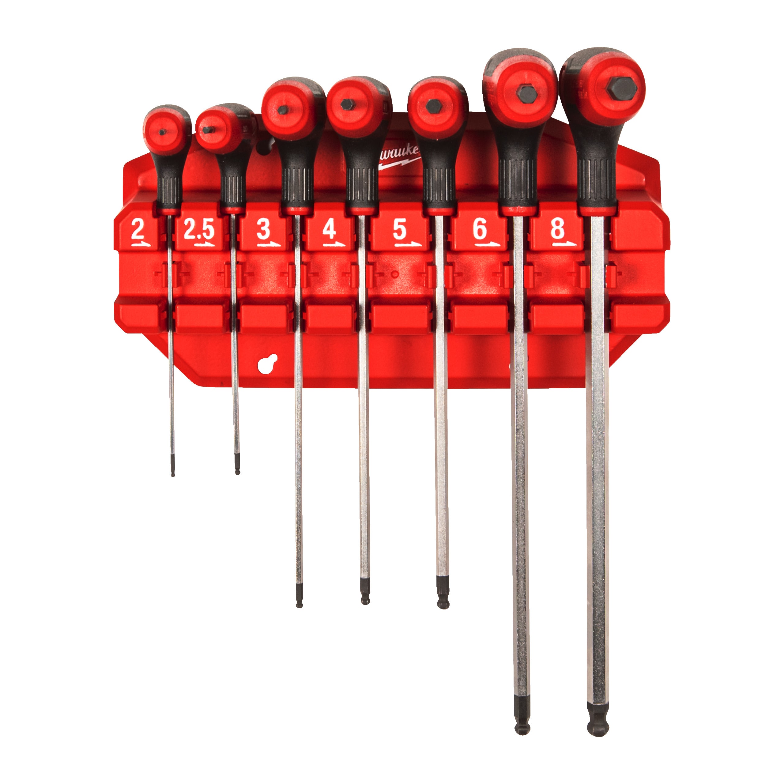 MILWAUKEE - SET MAGN CHIAVI ESAG CON IMP. - 7 PZ.