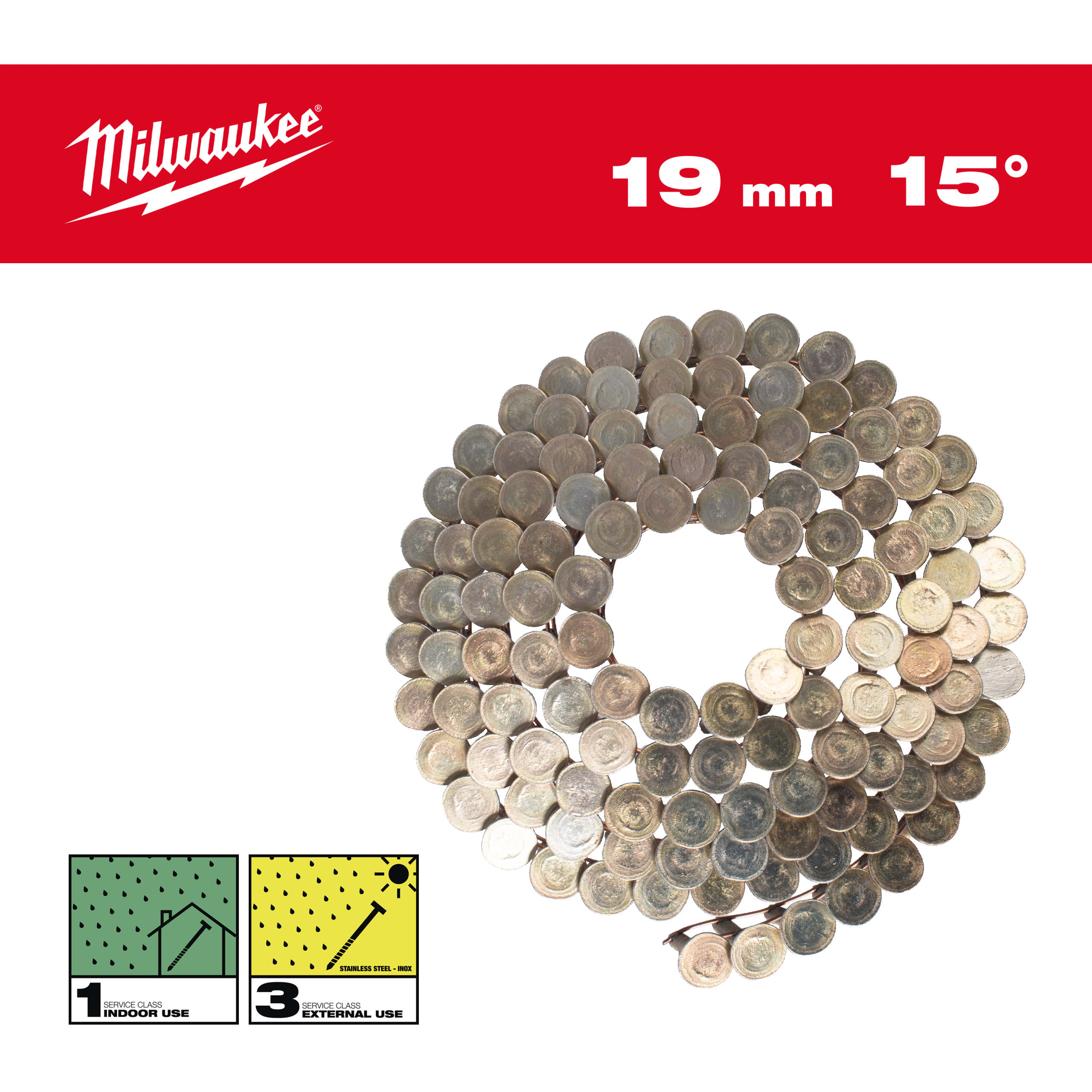 MILWAUKEE - CHIO SPIR 15RH 3,05X19MM/RS/G 2880 PZ