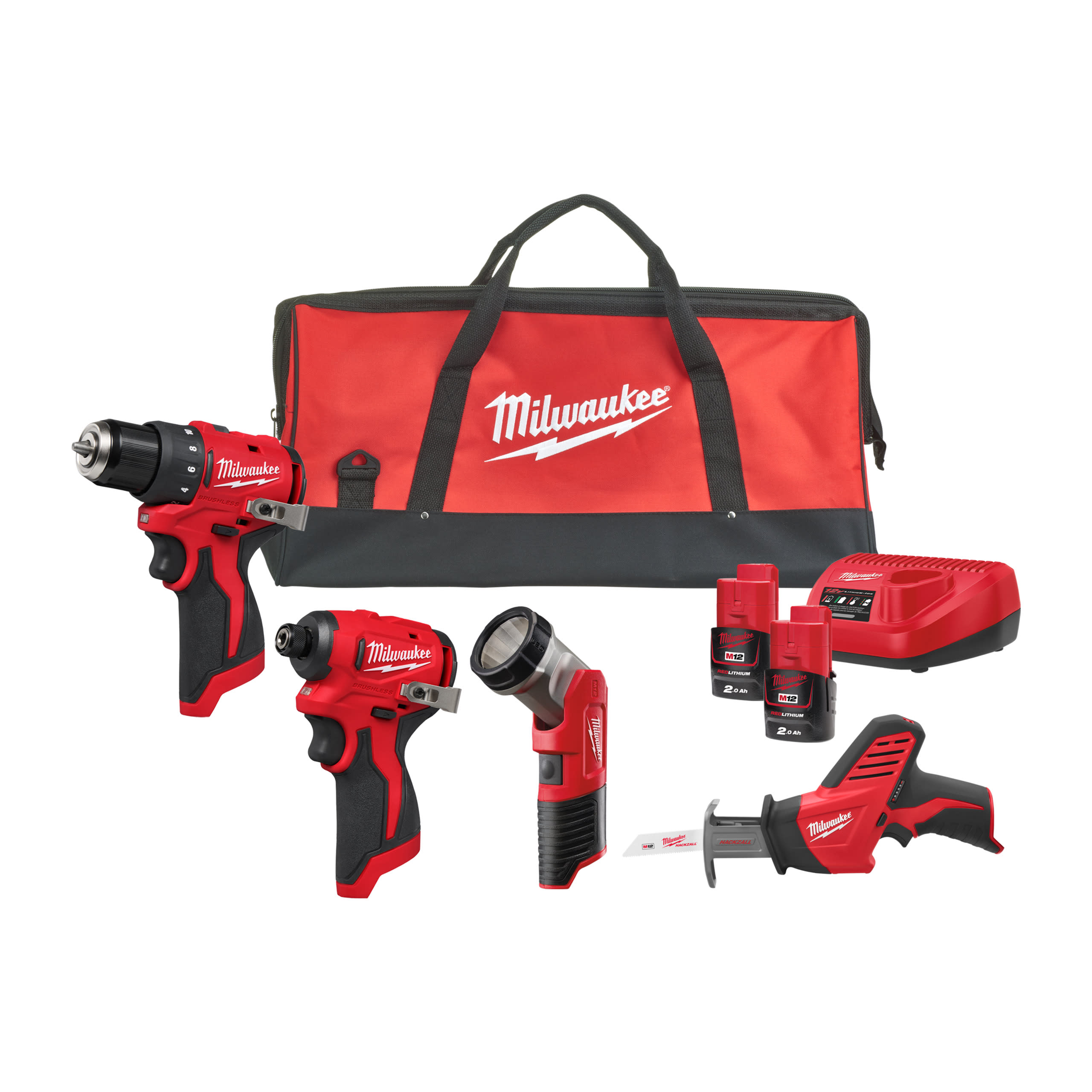 MILWAUKEE - M12 BLPP4A-202B / BLDDRC+BLIDRC+HZ+TLED