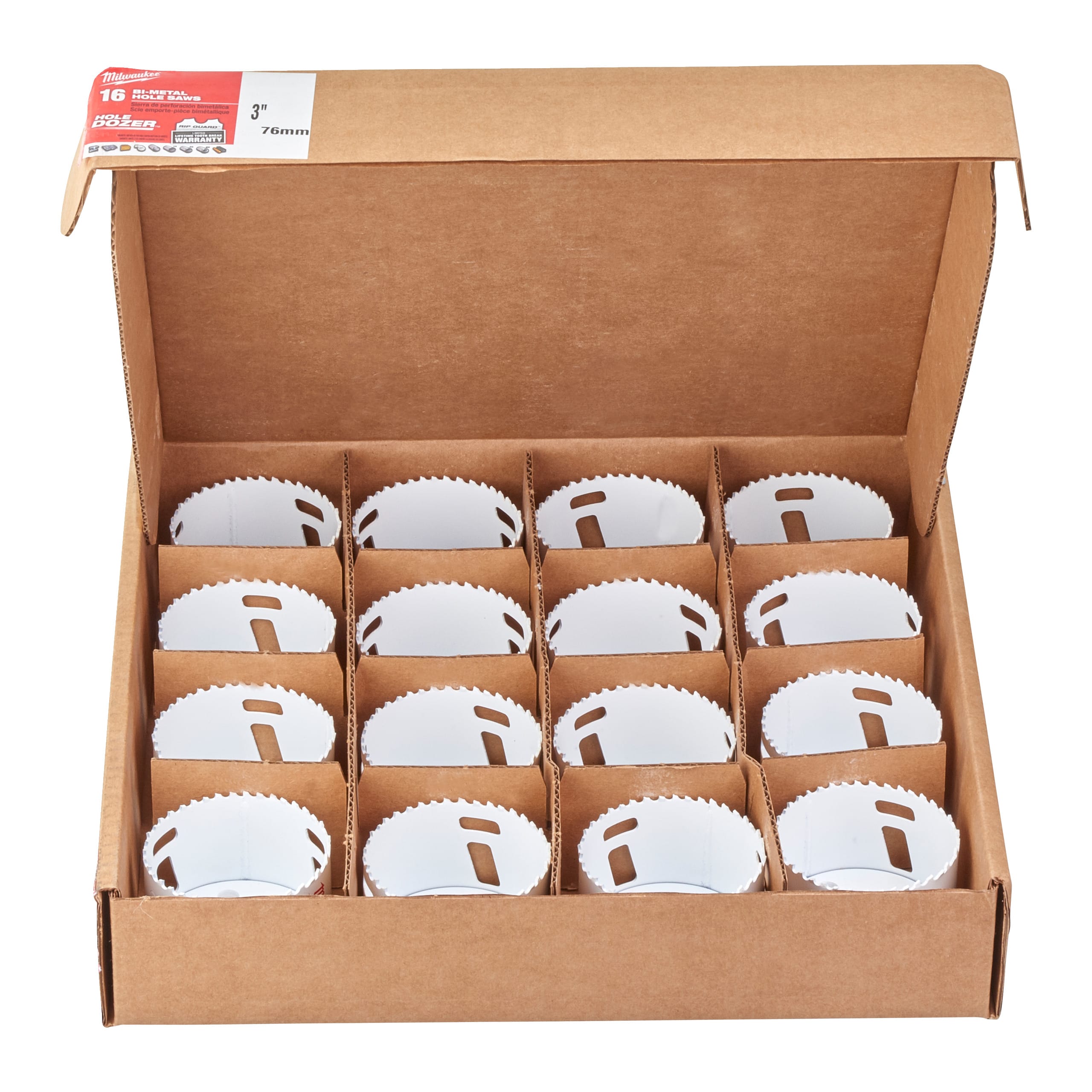 MILWAUKEE - SEGA A TAZZA 76 MM - CONF. 16PZ