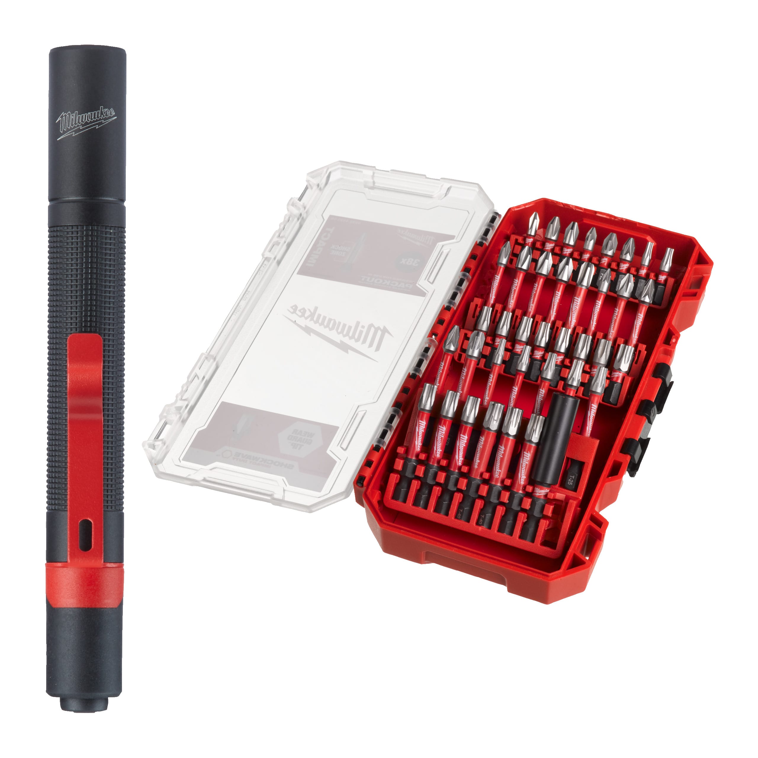 MILWAUKEE - SET SHOCKWAVE 39 PZ + TORCIA IPL LED