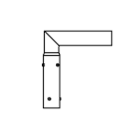 TECNOPALI - BRACCIO A SQUADRO SINGOLO PSI 250