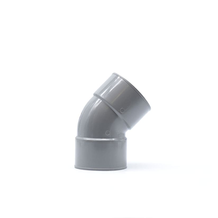 SISTEM AIR - CURVA PVC 45GR FF DIAM. 100