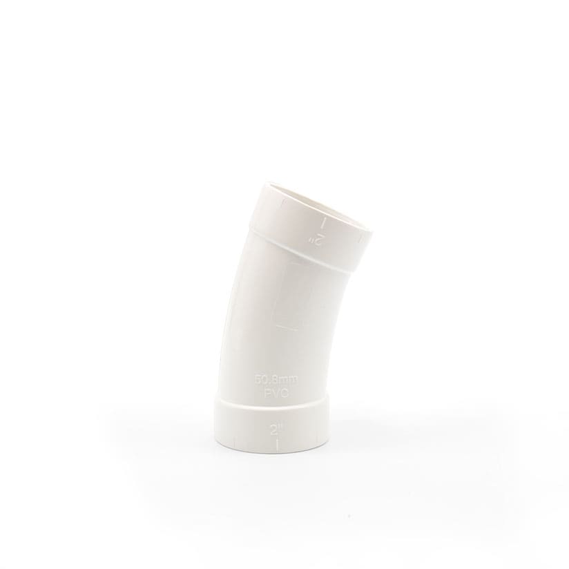 SISTEM AIR - CURVA PVC 22,5GR FF DIAM. 2' LARGA
