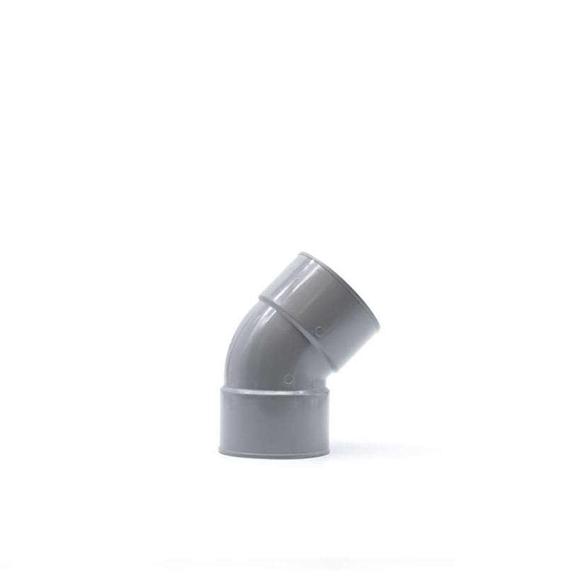 SISTEM AIR - CURVA PVC 45GR FF DIAM. 63