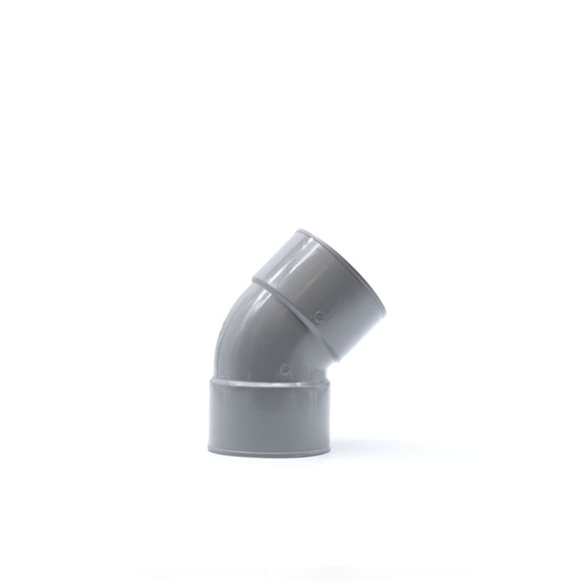 SISTEM AIR - CURVA PVC 45GR FF DIAM. 80