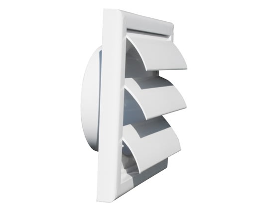 TECNOSYSTEMI - GRIGLIA QUADRATA BIANCA CON ALETTE A GRA 11104076