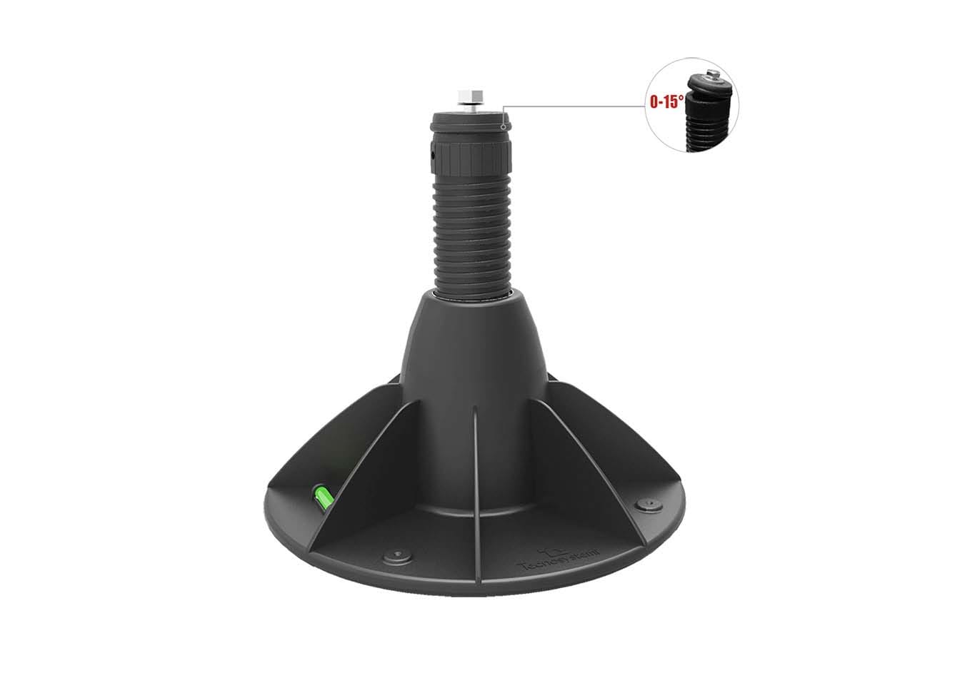 TECNOSYSTEMI - PIEDONE A PAVIMENTO REG. COL BLACK E SNO 11105405