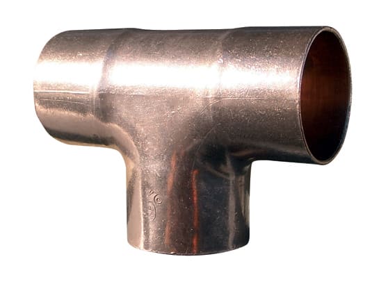 TECNOSYSTEMI - TEE IN RAME PER TUBO DA 1 -3/8 (Q.TA MIN