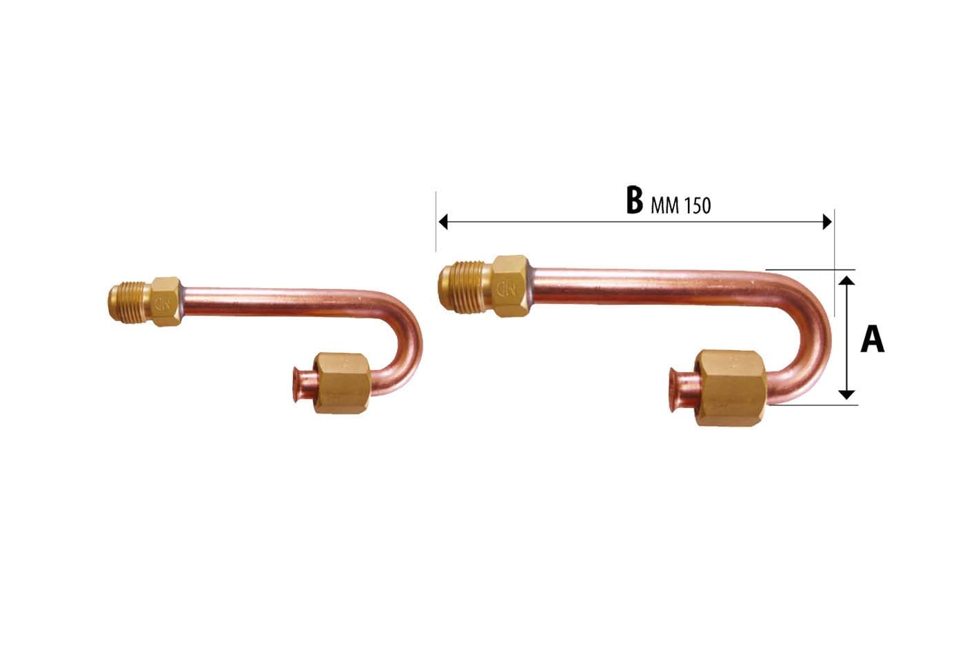 TECNOSYSTEMI - COPPIA RACCORDO AD INVERSIONE M/F 1/4' +