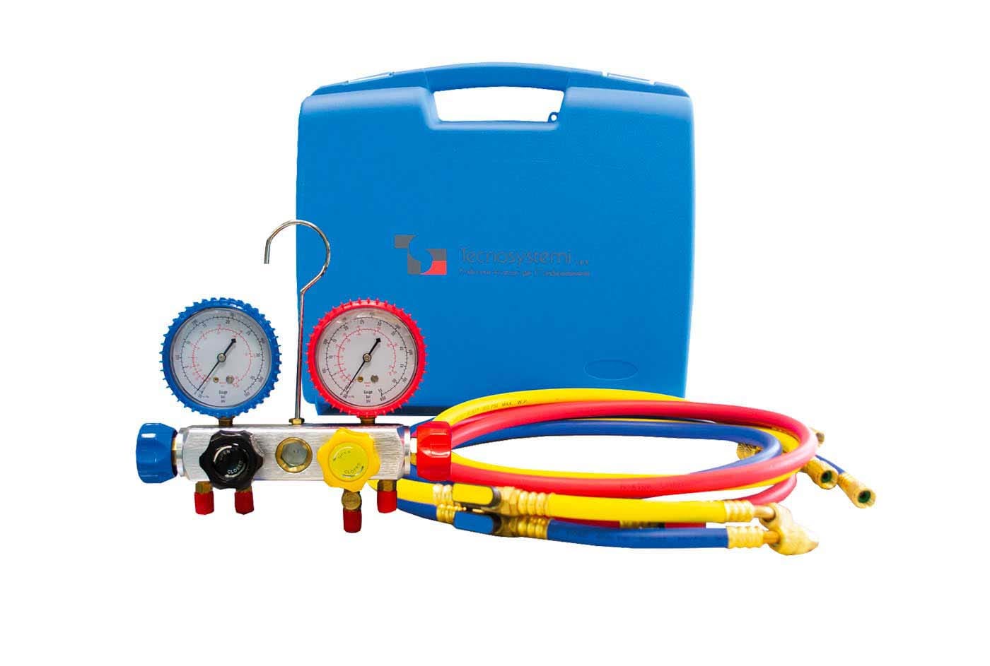 TECNOSYSTEMI - KIT GRUPPO MANOMETRICO 4 VIE PER GAS R32
