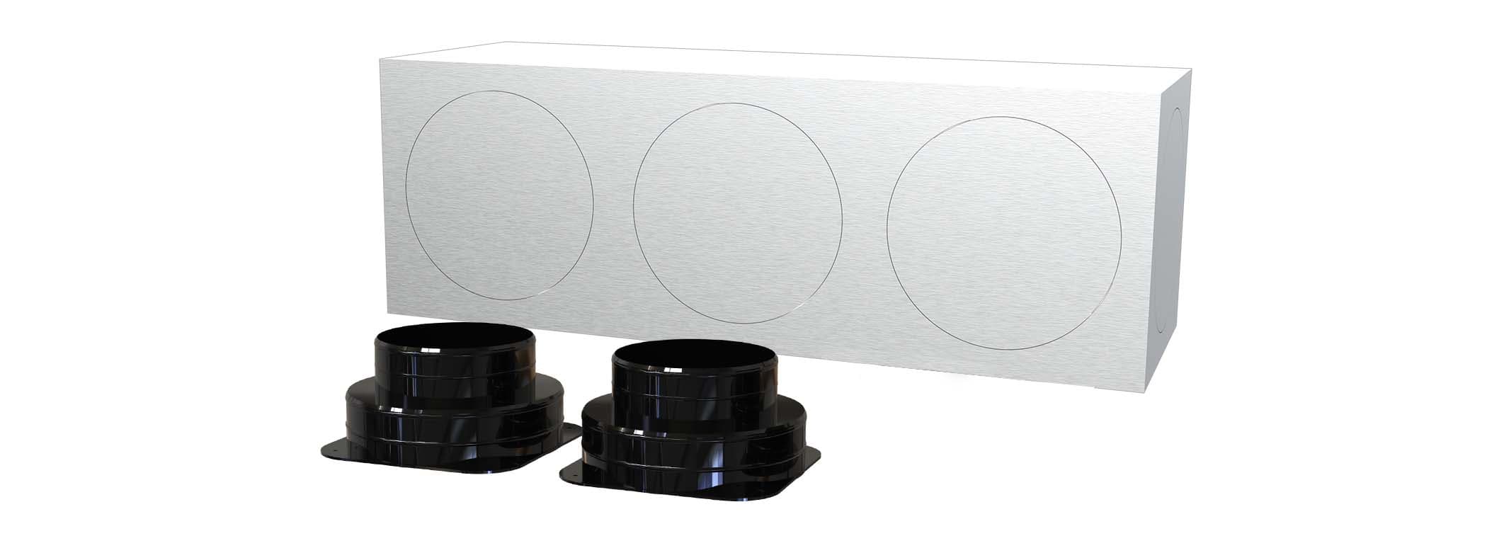 TECNOSYSTEMI - KIT SVELTO 2 ZONE D150  PLENUM IN LAMIER 11166952