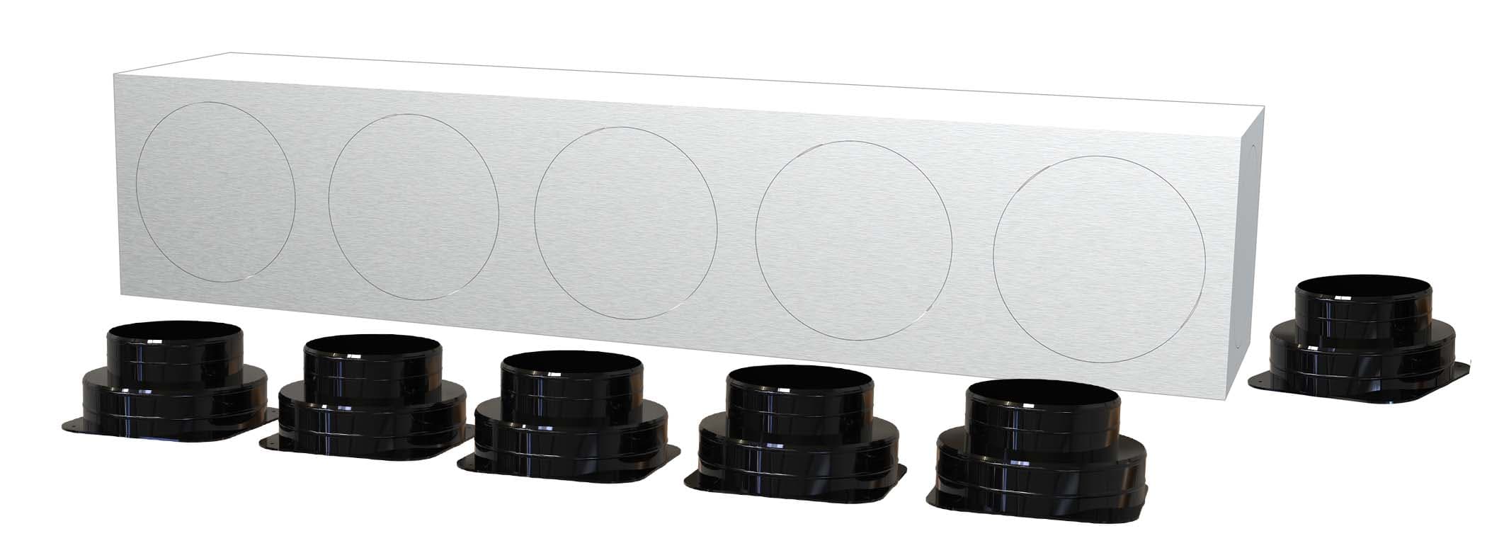 TECNOSYSTEMI - KIT SVELTO 6 ZONE D150 PLENUM IN LAMIER 11166986