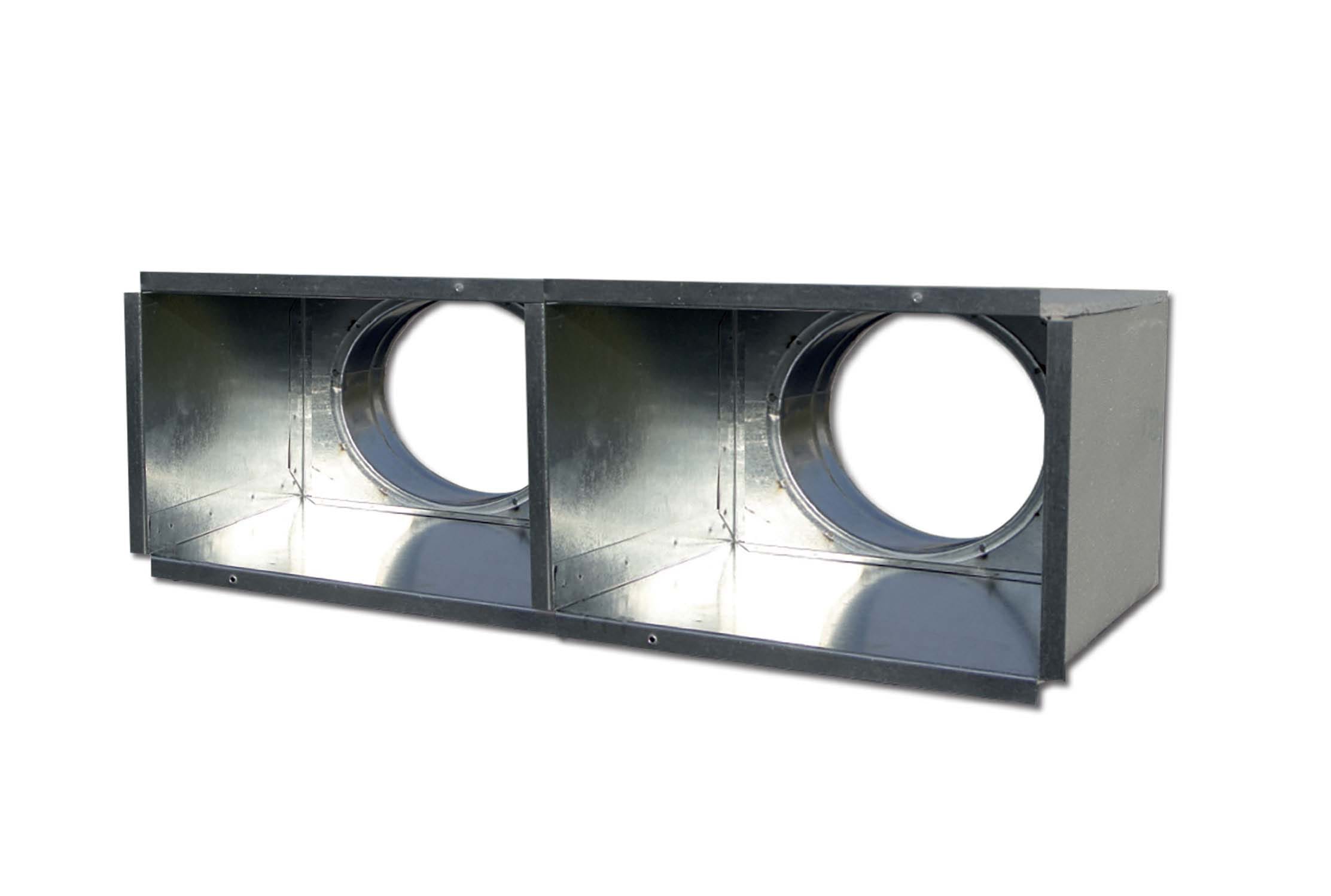 TECNOSYSTEMI - PLENUM COIBENTATO PER BOCCHETTA DOPPIA D