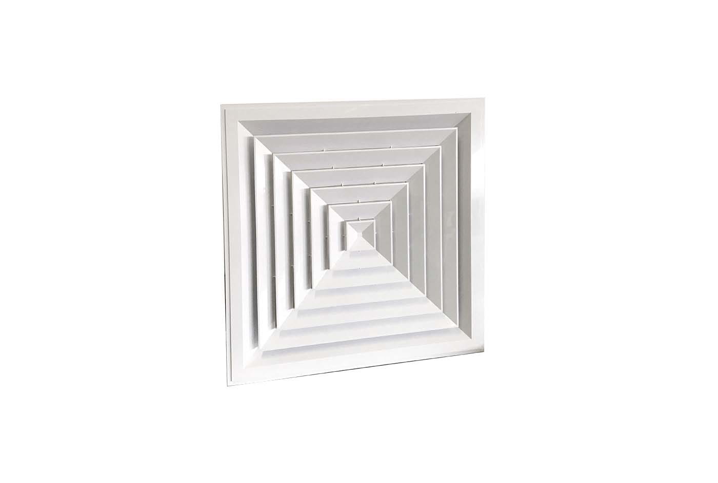 TECNOSYSTEMI - DIFFUSORE QUADRATO 595X595 A 4 VIE IN PL