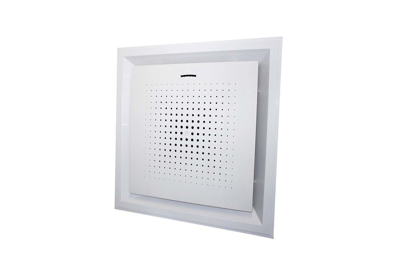 TECNOSYSTEMI - DIFFUSORE QUADRATO IN ABS BIANCO CON SCH