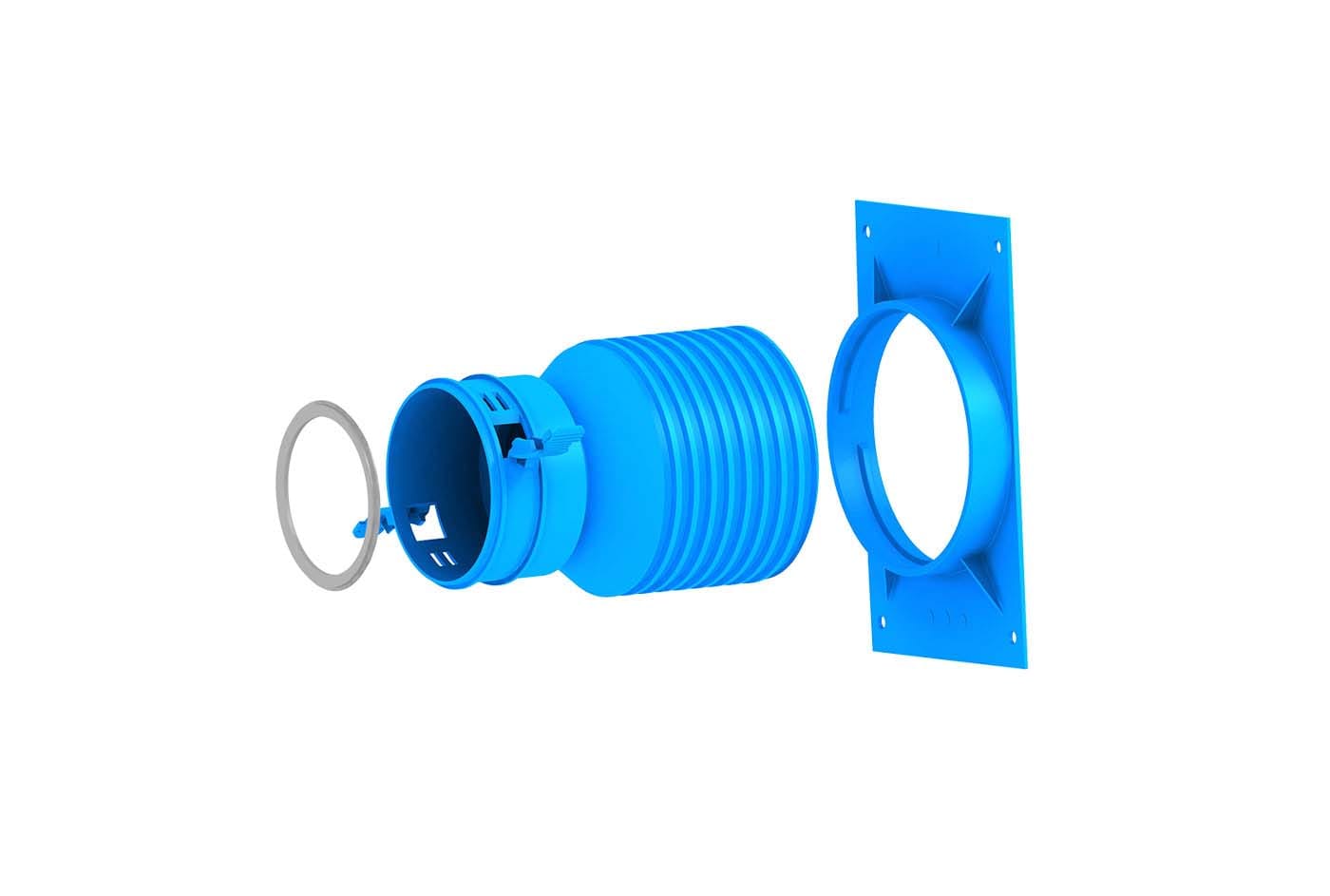 TECNOSYSTEMI - RACCORDO DIRITTO PER TUBO FLESSIBILE D90 30100240