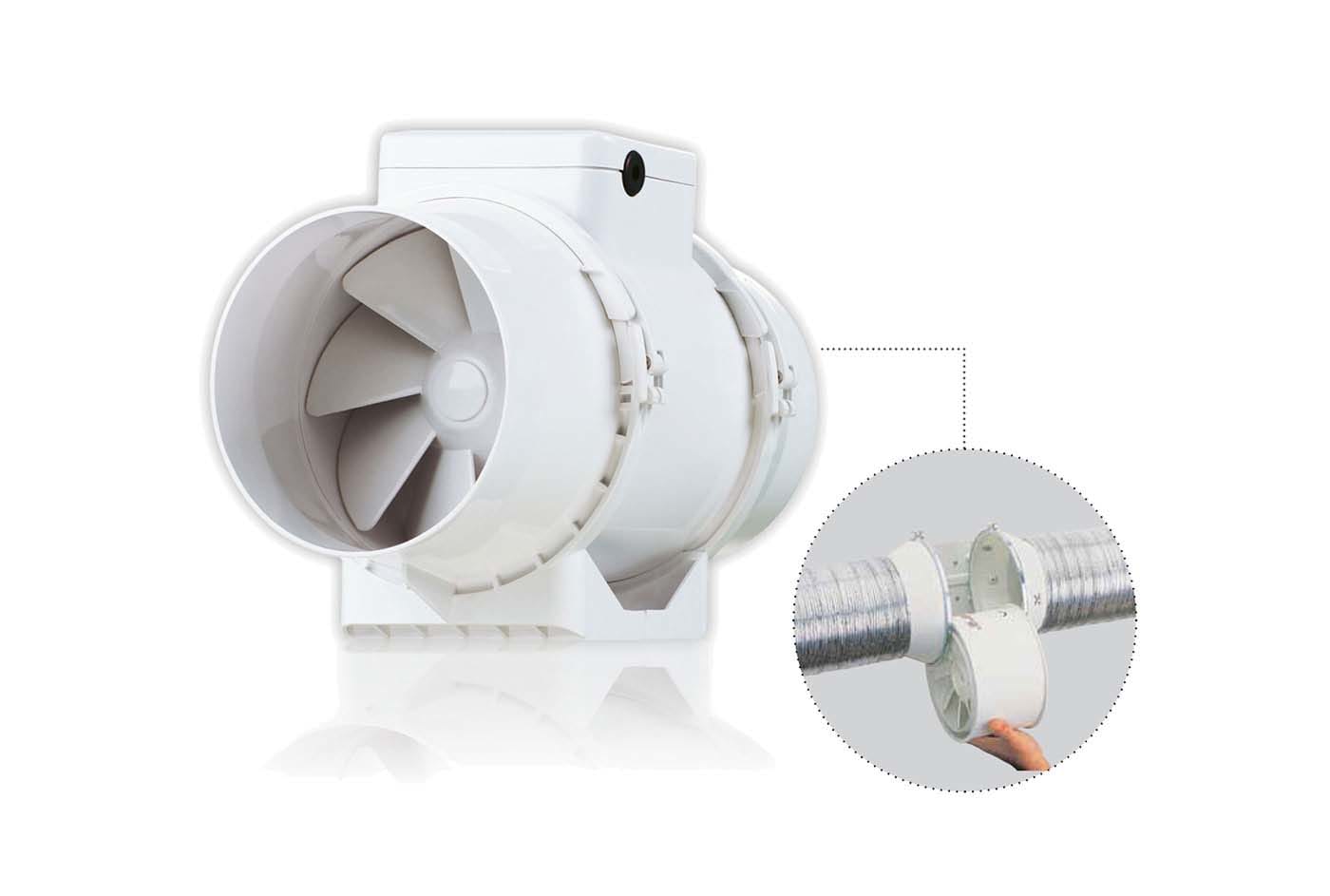 TECNOSYSTEMI - VENTILATORE 'IN LINEA' A FLUSSO MISTO200