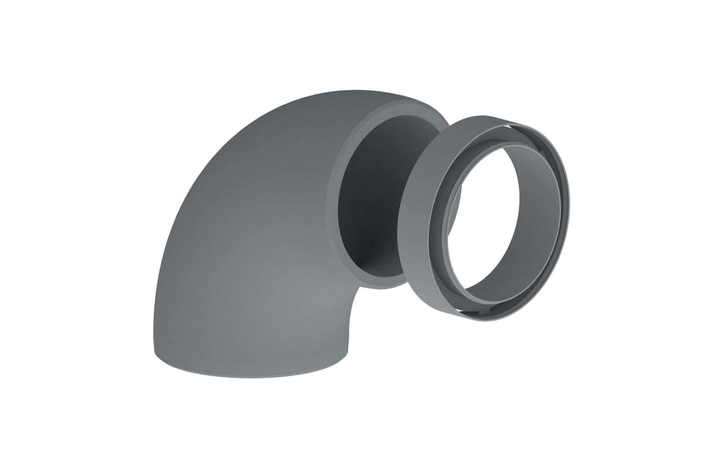 TECNOSYSTEMI - CURVA A 90 IN EPS PER VMC - D160 ACC600038