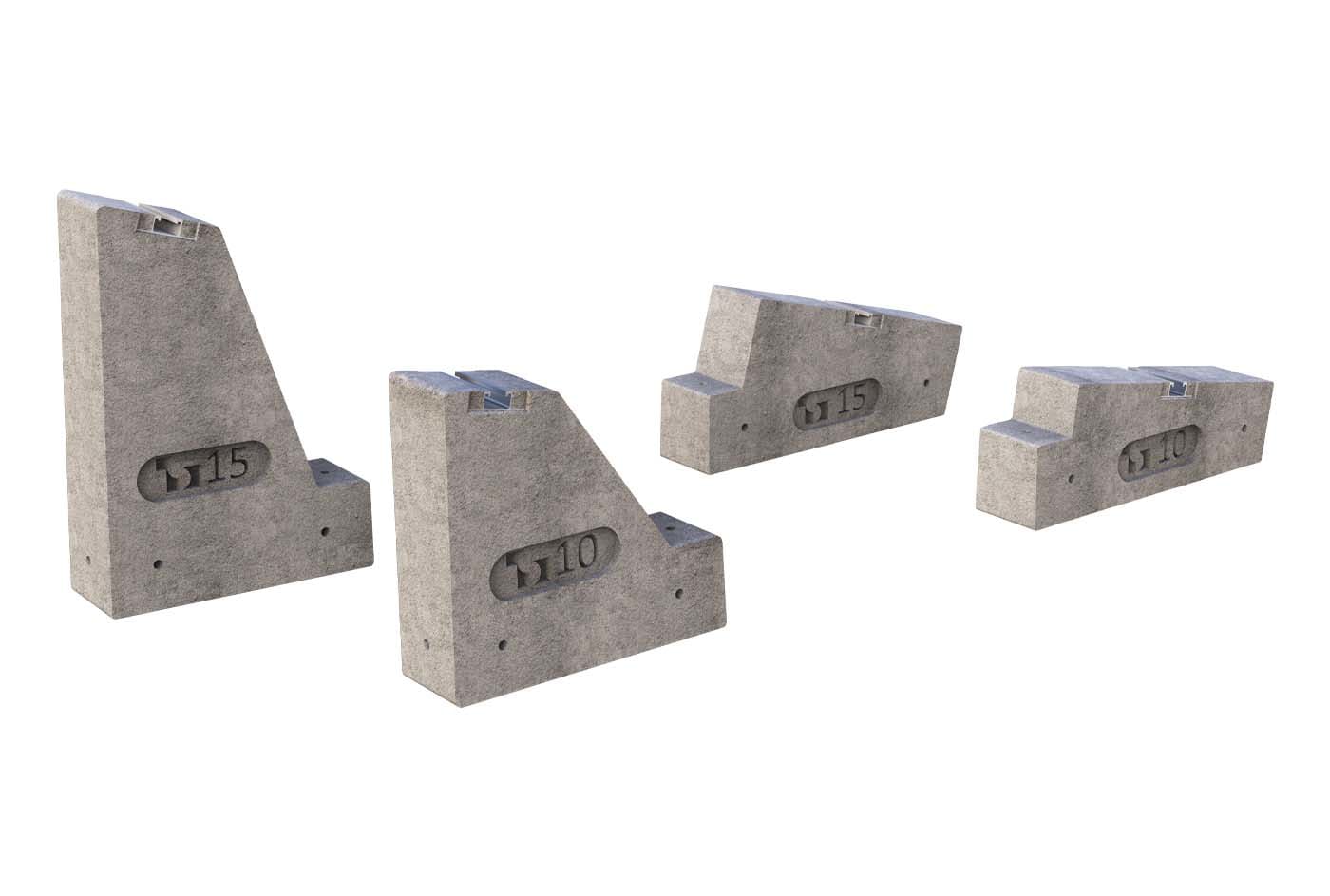 TECNOSYSTEMI - SET ZAVORRE PER PANNELLI VERTICALI INCLI FVD500013